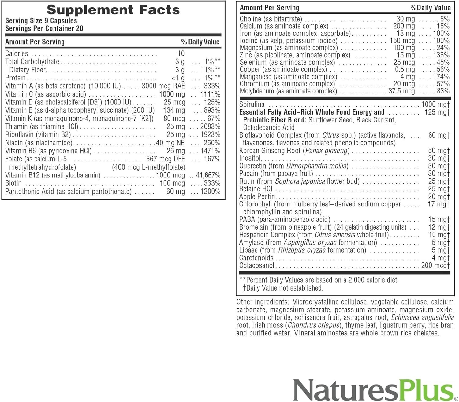 Source of Life Multi-Vitamin & Mineral Supplement 180 Capsules Each (Pack of 3)