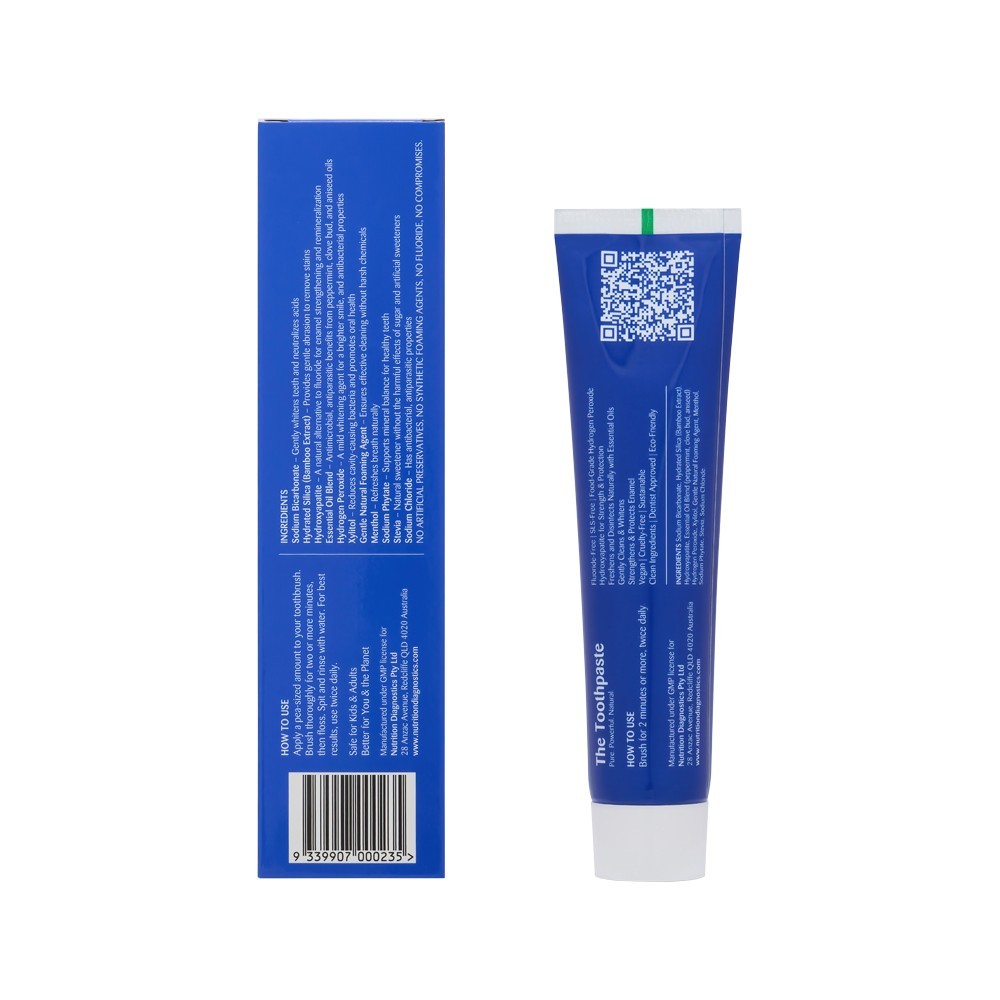 New Nutrition Diagnostics The Toothpaste 100g with Hydroxyapatite Fluoride Free
