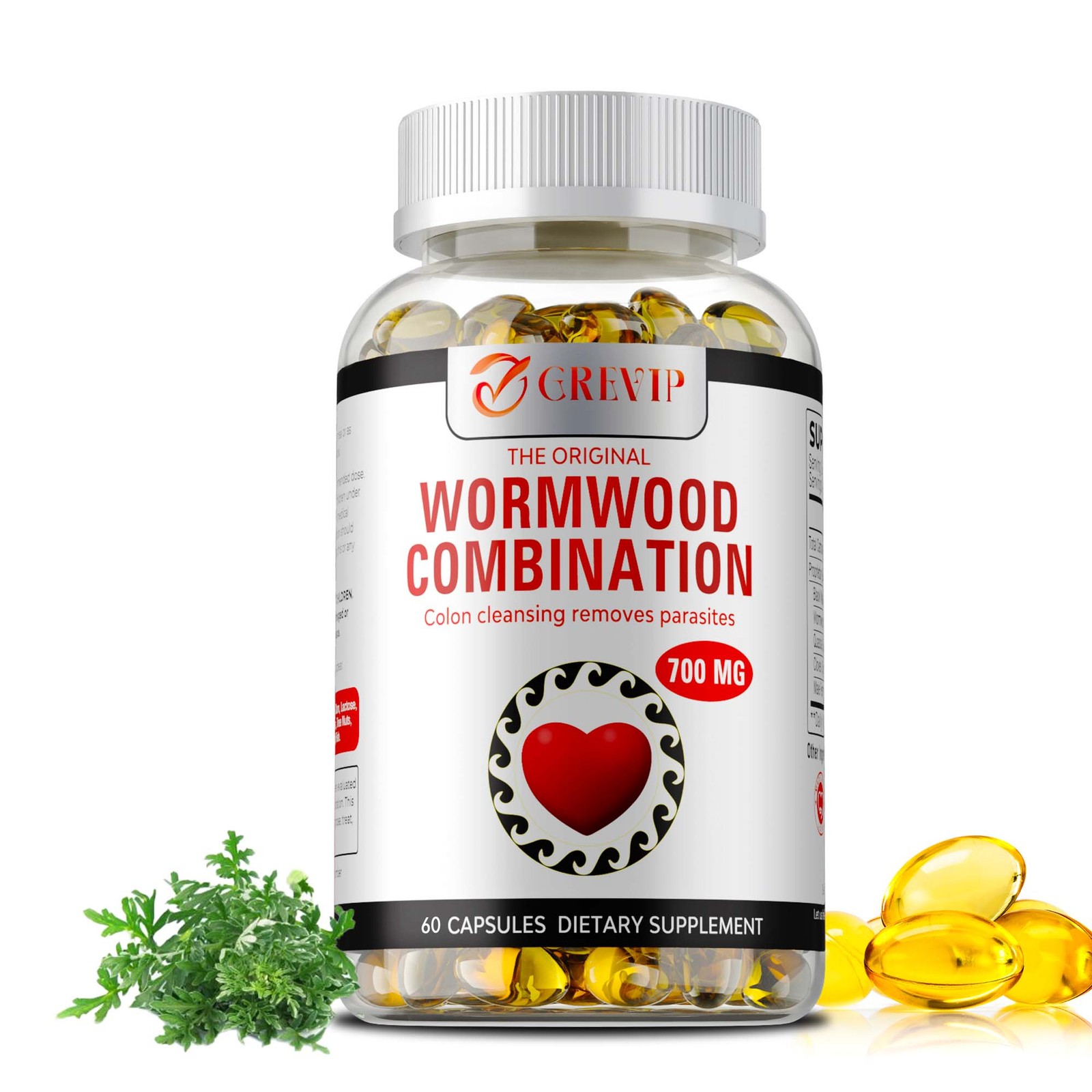 Wormwood Combination – Black Walnut, Cloves, Quassia – Intestine Cleanse & Detox