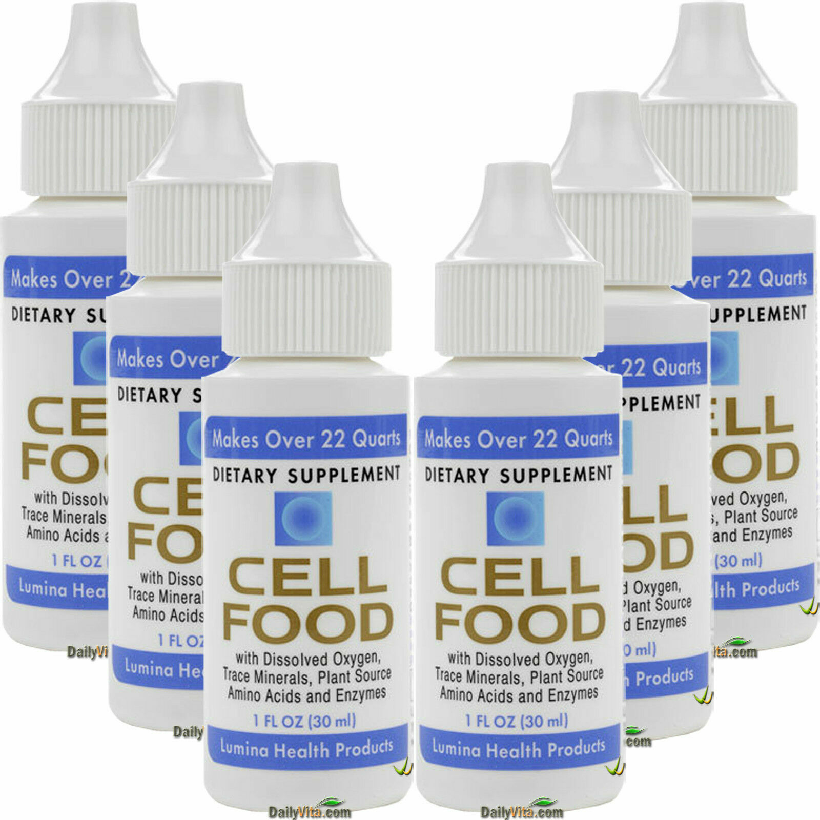 6 x Cellfood Liquid Concentrate 1 fl oz