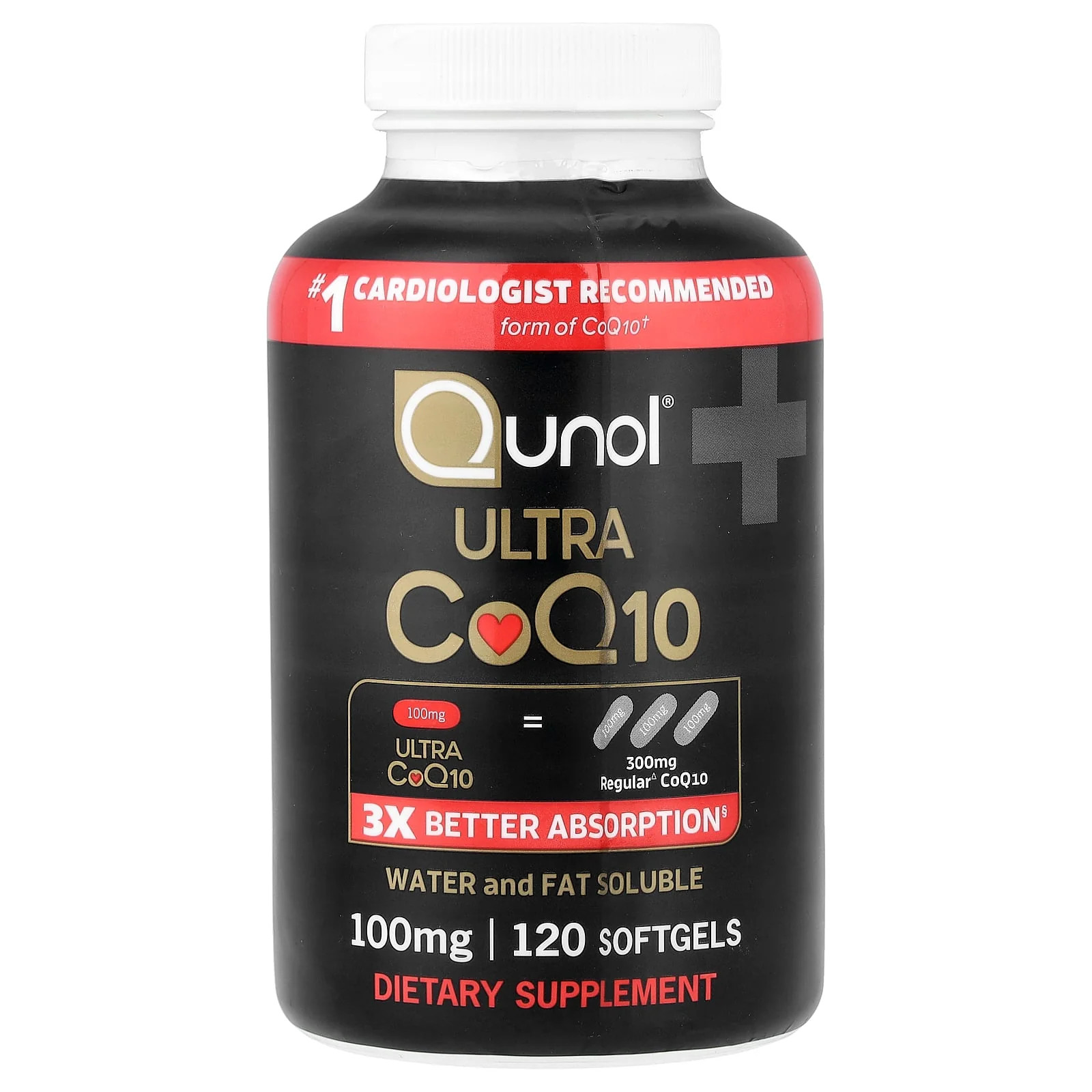 2 X Qunol, Ultra CoQ10, 100 mg, 120 Softgels