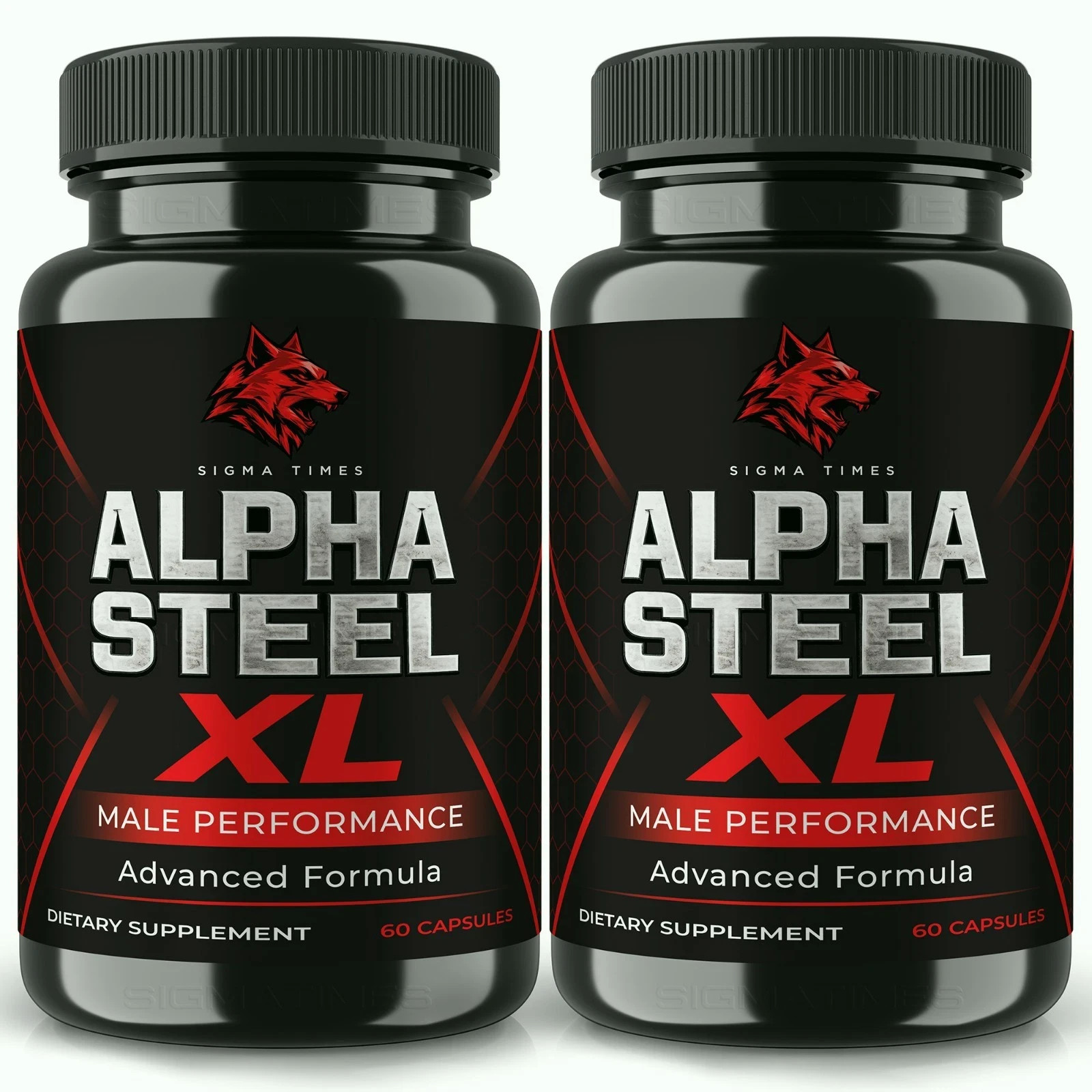 Alpha Steel XL Men’s Daily Wellness Formula 60 Capsules Pack of 2