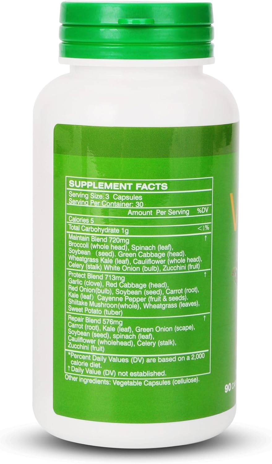 Fruits and Veggies Supplement Balance of Daily Nature 180 Capsules – 2 Bottles