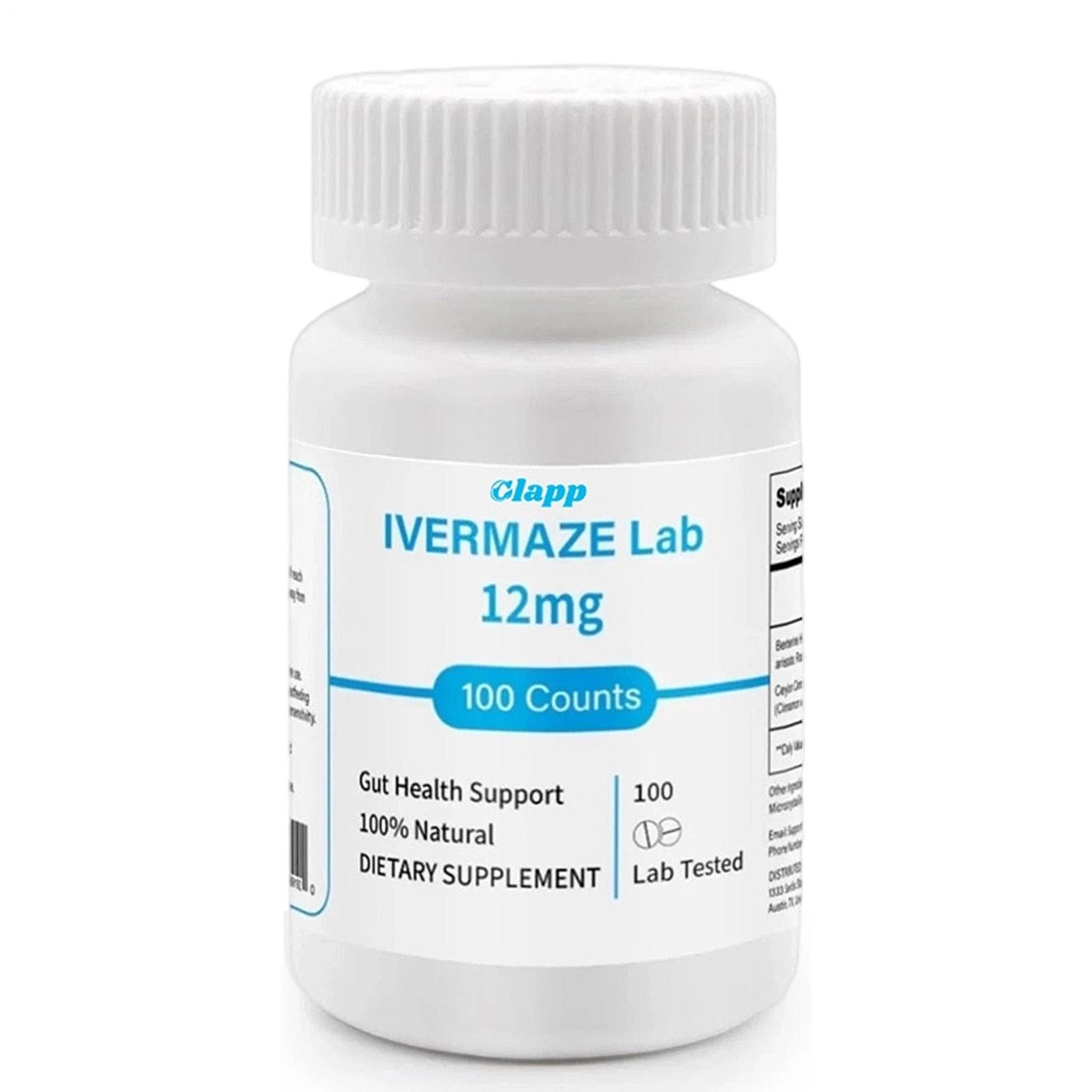 IVERMET Tablets For Person 99% Mg,100 12 Tablets, – Digestive Purity Supplement