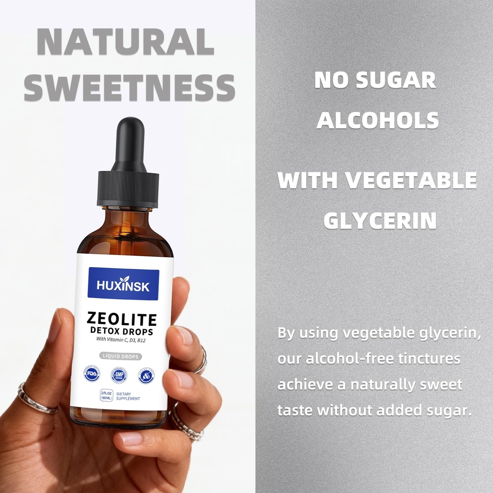 High-Absorption Liquid Zeolite Drops | All-Natural, Vegan Detox Formula | Health