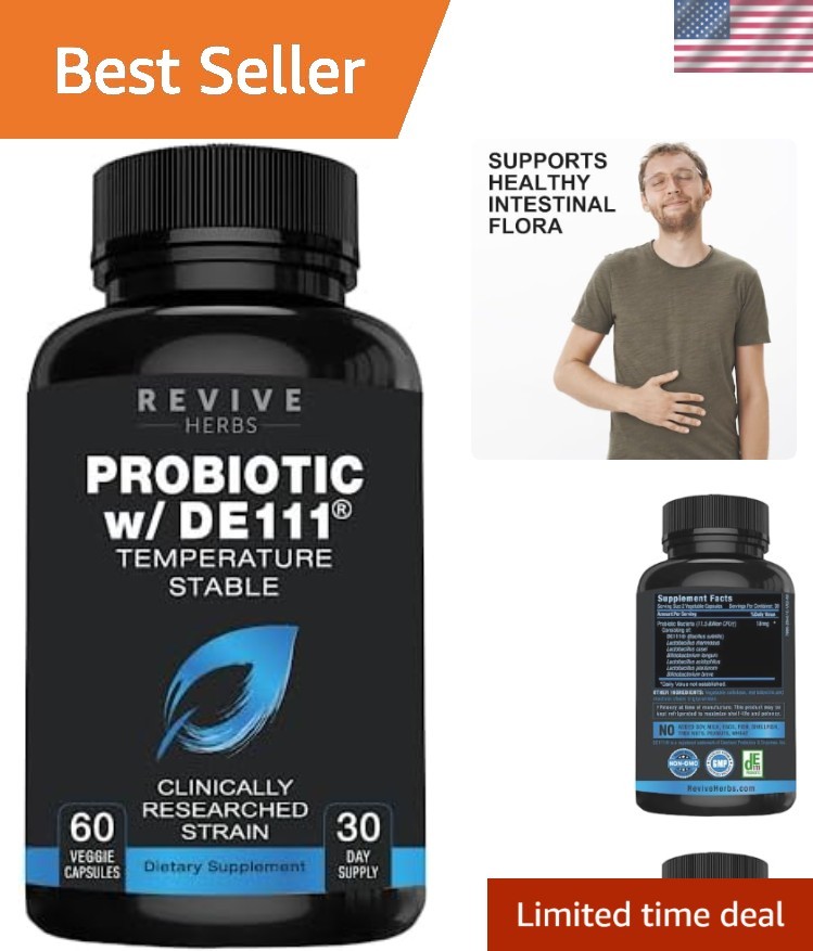 Advanced Probiotic with DE111 Strain (Bacillus Subtilis). Spore Forming Probioti