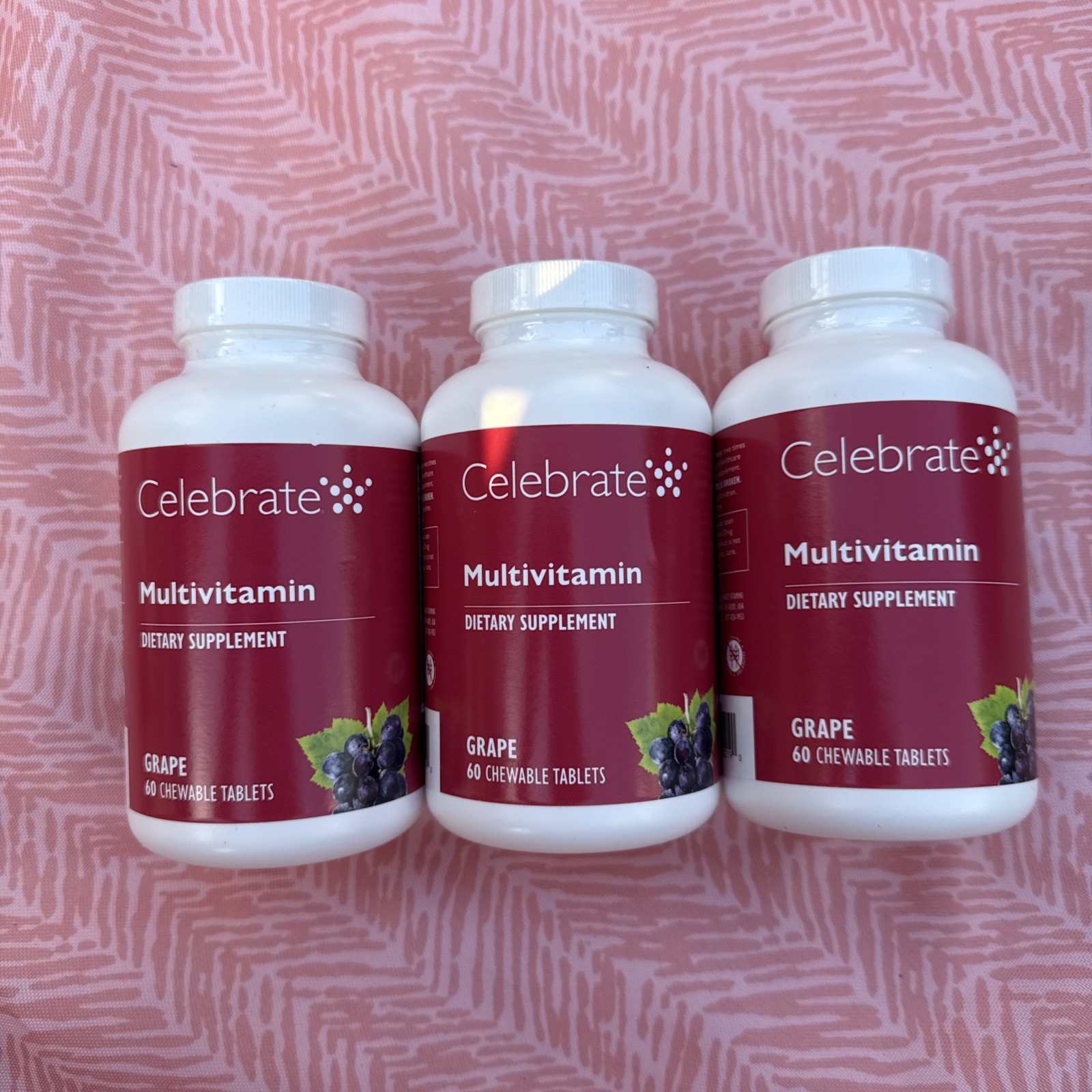 Celebrate Vitamins Multi ADEK Chewables Iron Free – set of 3