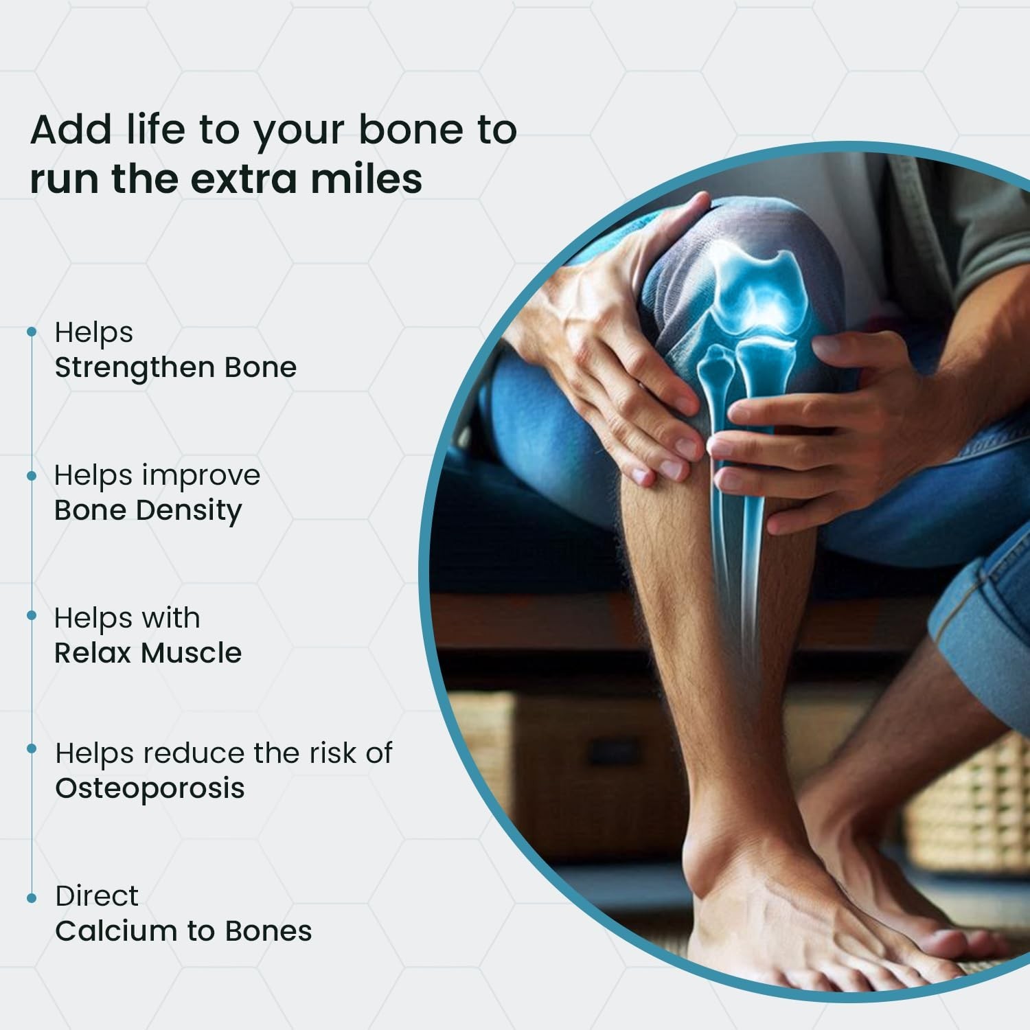 Neu.herbs Calcium D3 Magnesium Tablets Bone Support 60