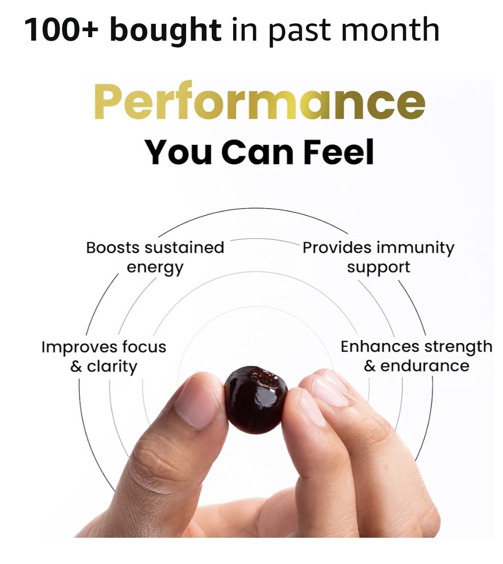 BetterAlt Gold+ Shilajit Ashwagandha Safed Musli Gummies Tamarind 60ct