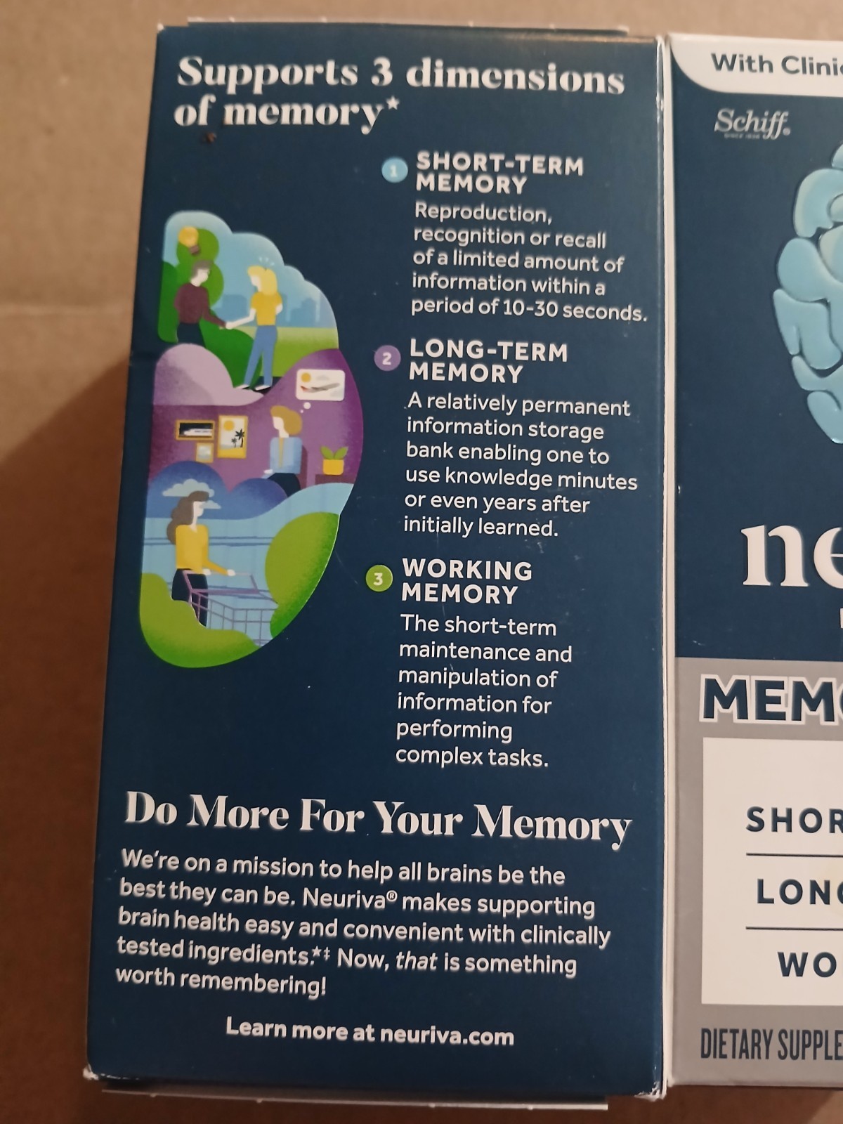 (3 Box) Neuriva Memory 3D Brain Health 50 Capsules Ea. Box (5 month) Exp 08/2027