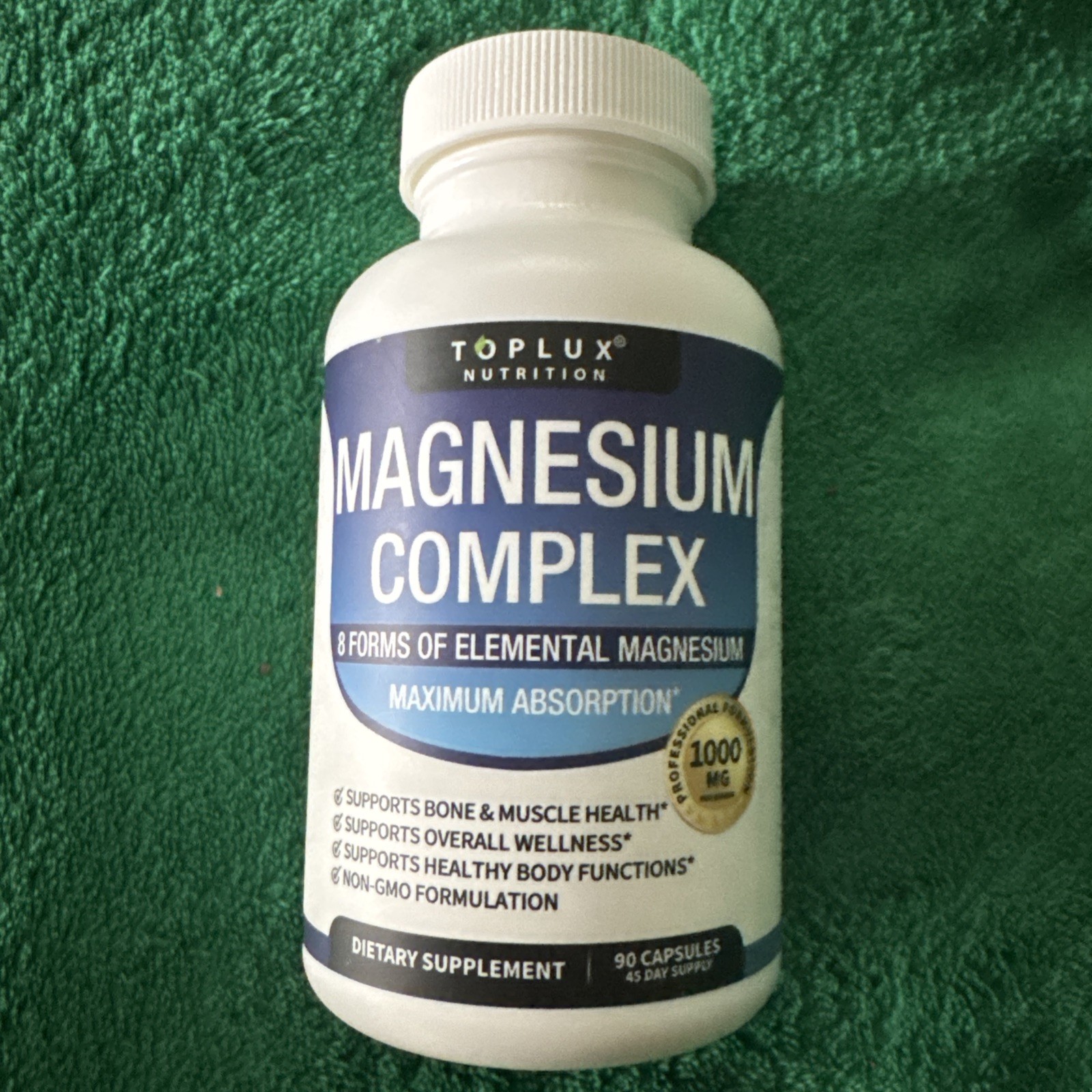 Toplux Magnesium Complex 8 forms of elemental Magnesium Exp 12/28