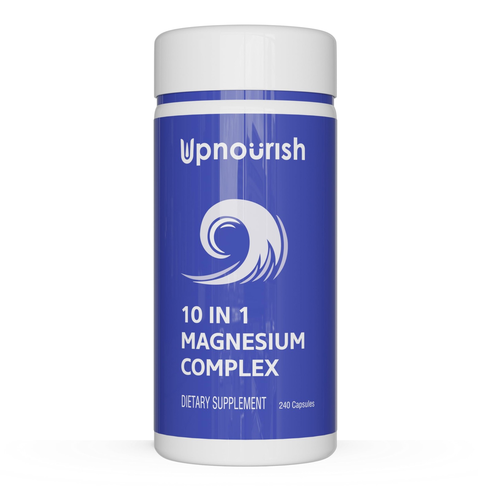 UpNourish Magnesium Supplement – 10 in 1 240 Count (Pack of 1)