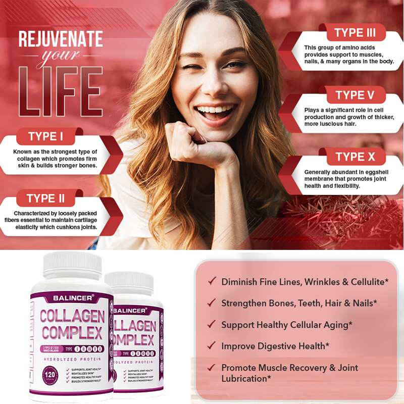 Collagen Capsules – Anti-Aging – Improve Digestive Health – Muscle Recovery