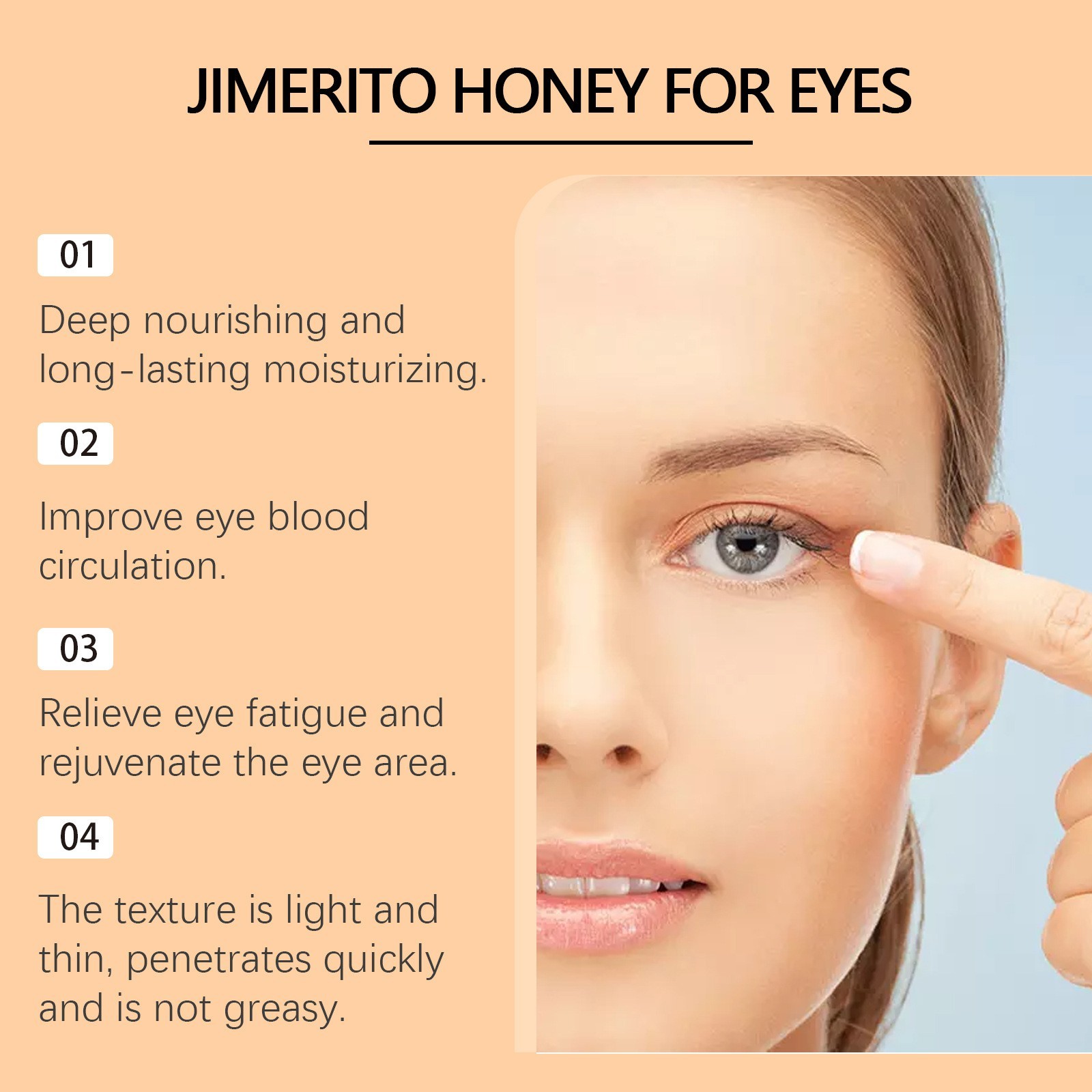Jimerito Honey for Eyes, Jimerito Honey Eye Drops, Jimerito Bee Honey for Eye