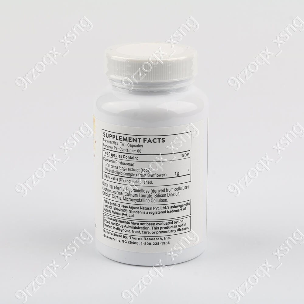 Thorne Sealed Curcumin Phytosome 1000 Mg Vitamin, 120 Caps Exp 06/28