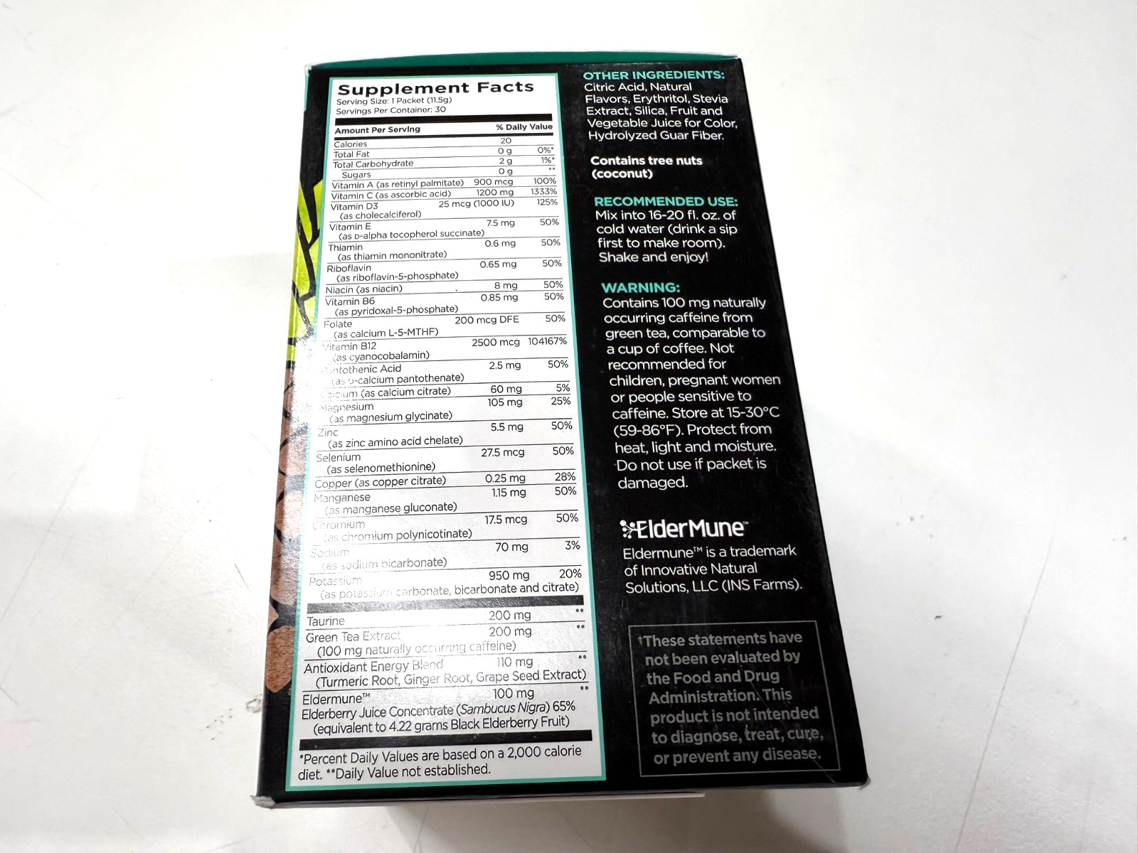 Pureboost Immune Tropical Spark Energy Drink Mix 30 Pack EXP 06/2024 New