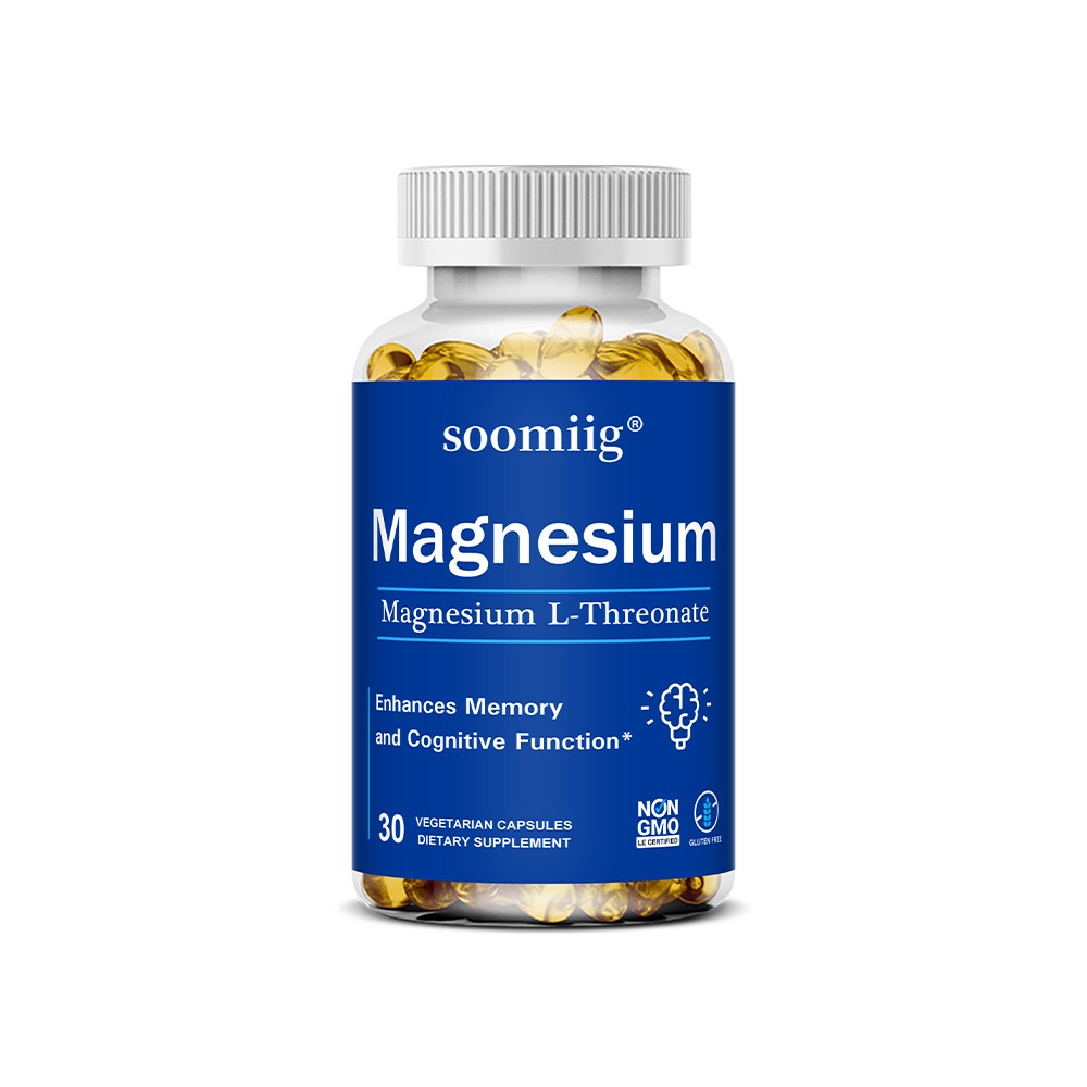 Magnesium L-Threonate 2000mg -Memory,Focus & Cognitive Boost 30/60/120 Capsules