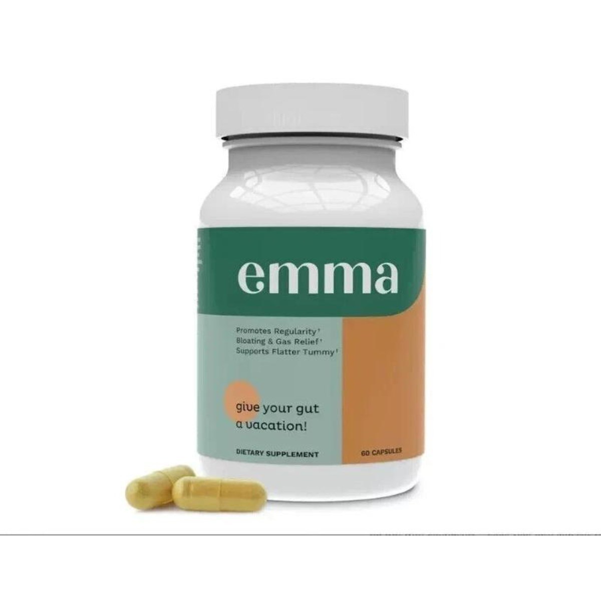 Emma Gut Health – Gas & Bloating Relief, Leaky Gut Repair, 60 Capsules