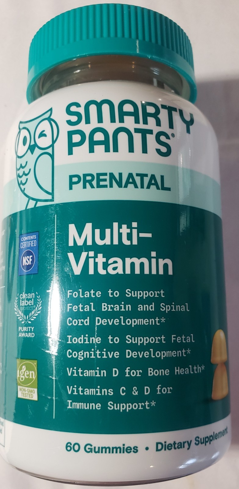 SmartyPants Prenatal & Postnatal Multi Gummies – 60ct Exp: 10/2025