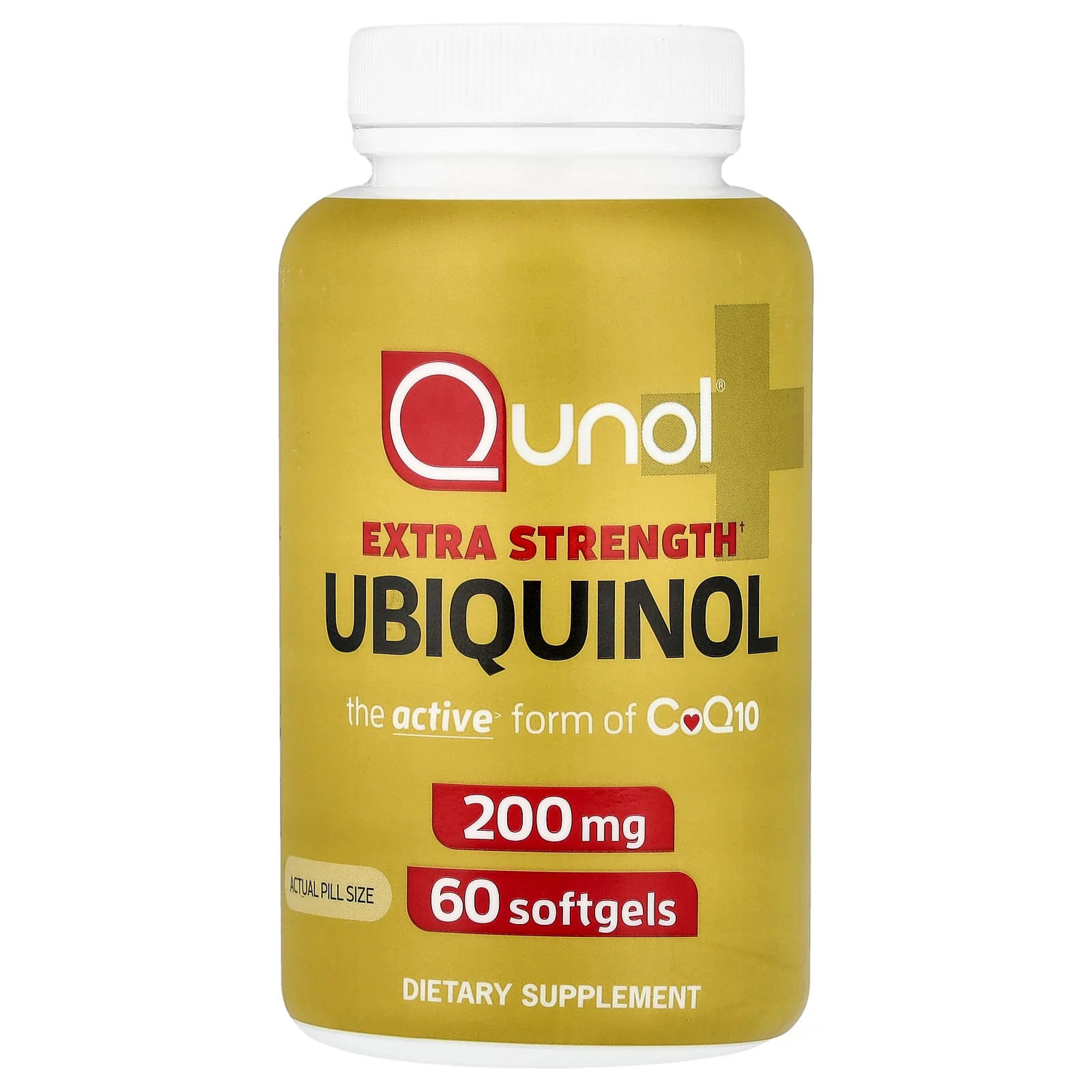 2 X Qunol, Ubiquinol, 200 mg, 60 Softgels