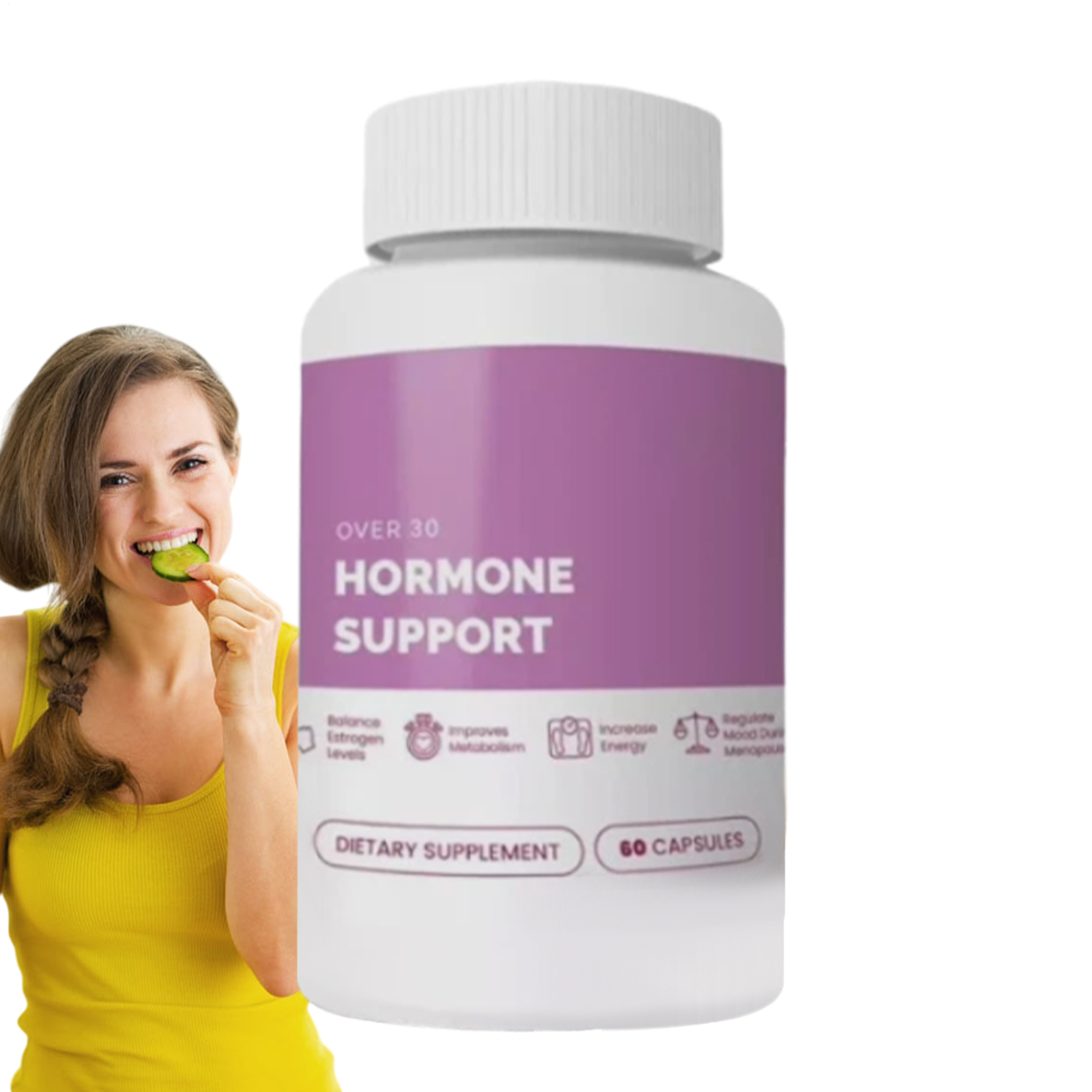 Fresh Gleeful Over 30 Support | Menopause Supplement for Women |60 Count