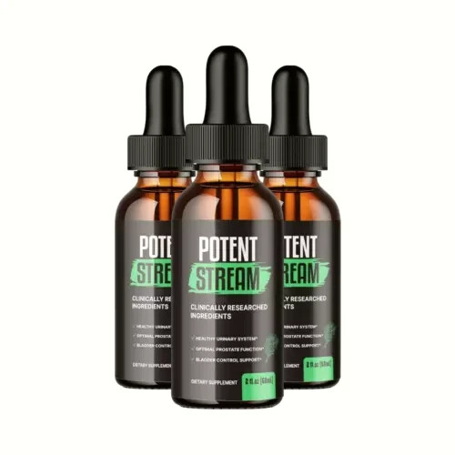 3-Pack Potent Stream Drops, PotentStream Prostate & Overall Wellness Support