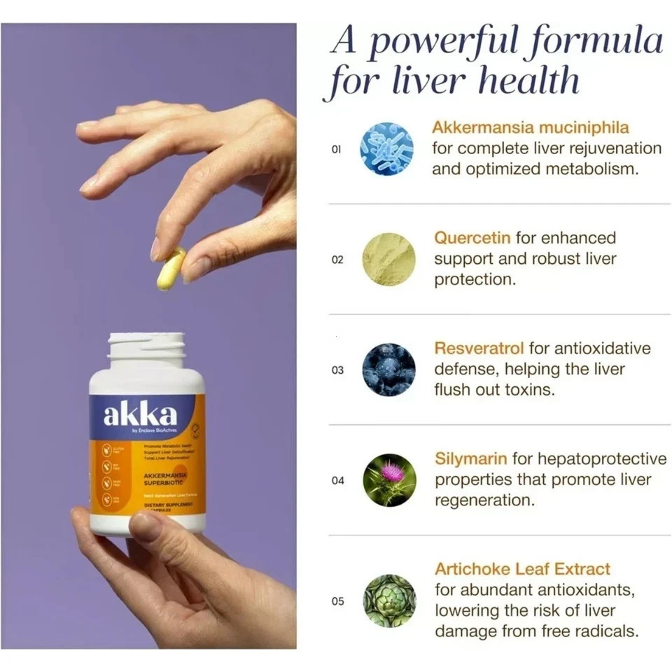 AKKA Premium Liver Cleanse Detox & Repair–Superbiotic, Gut Health & Milk Thistle