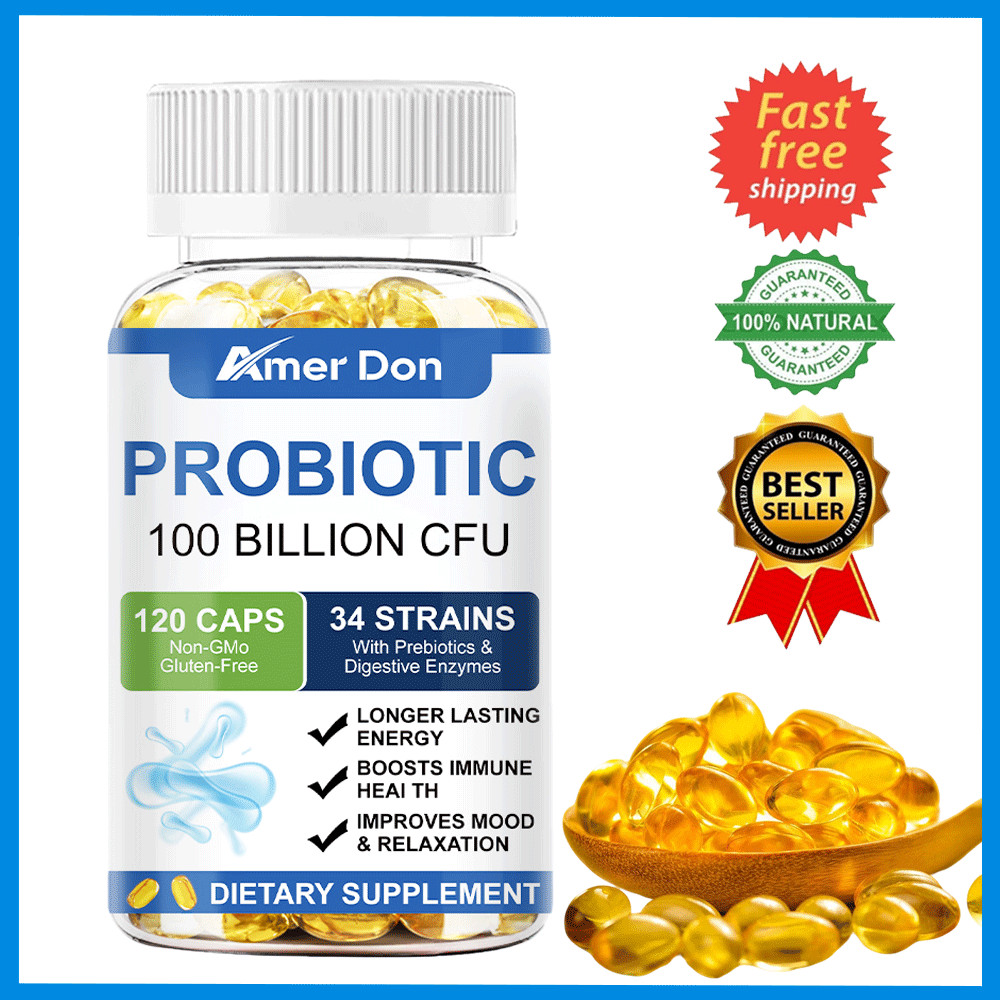Probiotics 100 Billion CFU Potency Digestive Immune Health 120 Capsules DIGESTIV