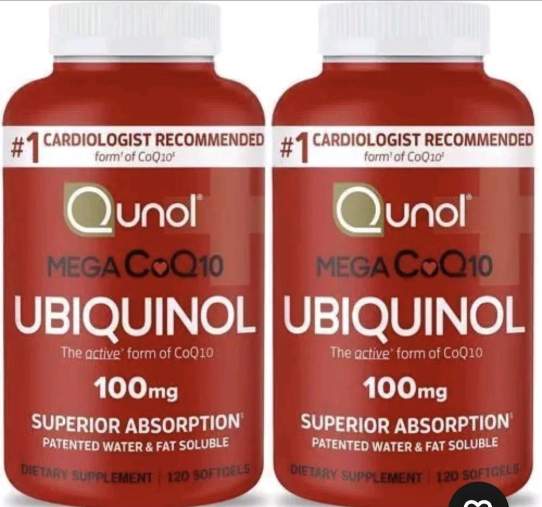 Ubiquinol CoQ10 100mg Softgels, Qunol Mega 120 X 2= 240 Exp 2028
