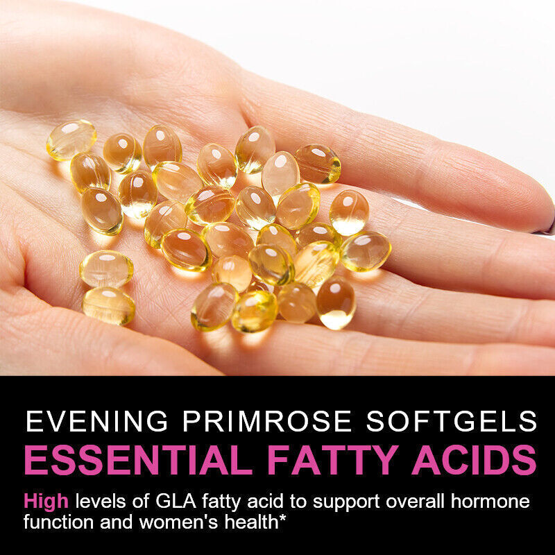 Evening Primrose Oil Capsules 1300MG with GLA -Anti-Aging,Whitening 240 Capsules