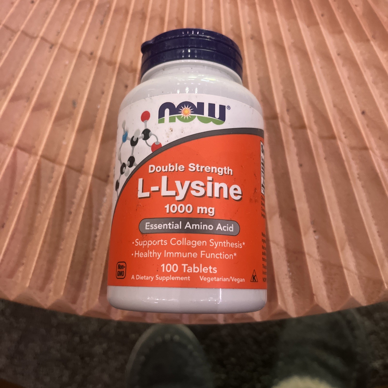 NOW Foods L-Lysine Double Strength 1000mg Tablets – 100 Count