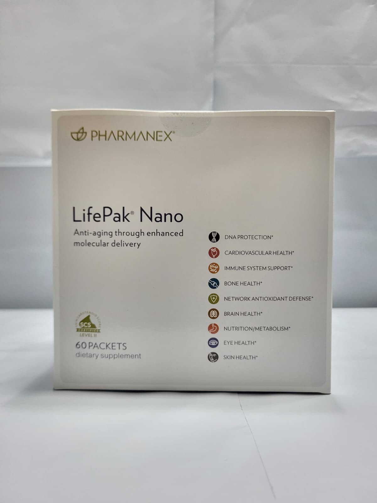 2-Packs Nu Skin NuSkin Pharmanex Lifepak Nano 60 packets Exp: 12/2027