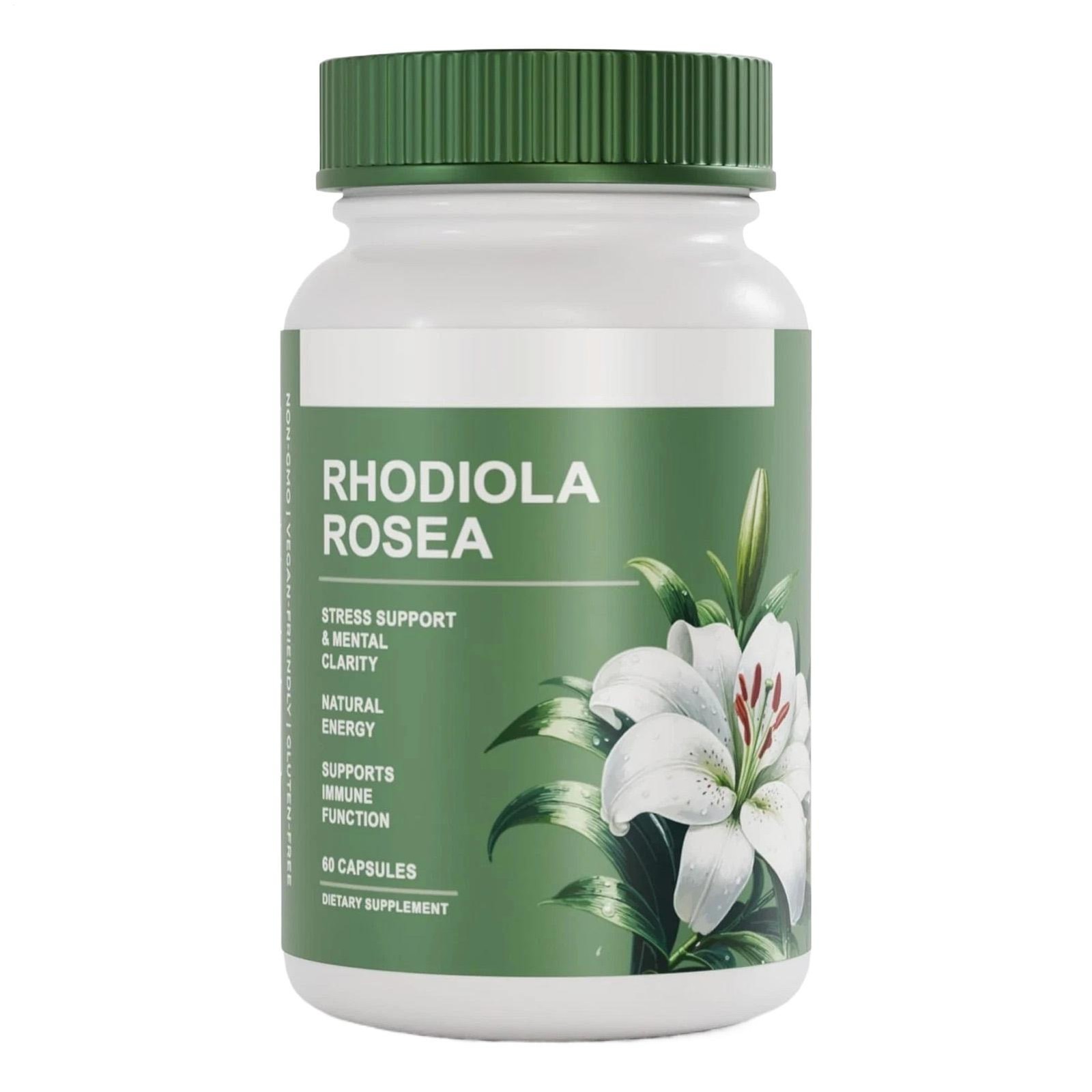 Rhodiola Salvora Rosea Supplement – Golden Root Adaptogen Capsules 60pcs