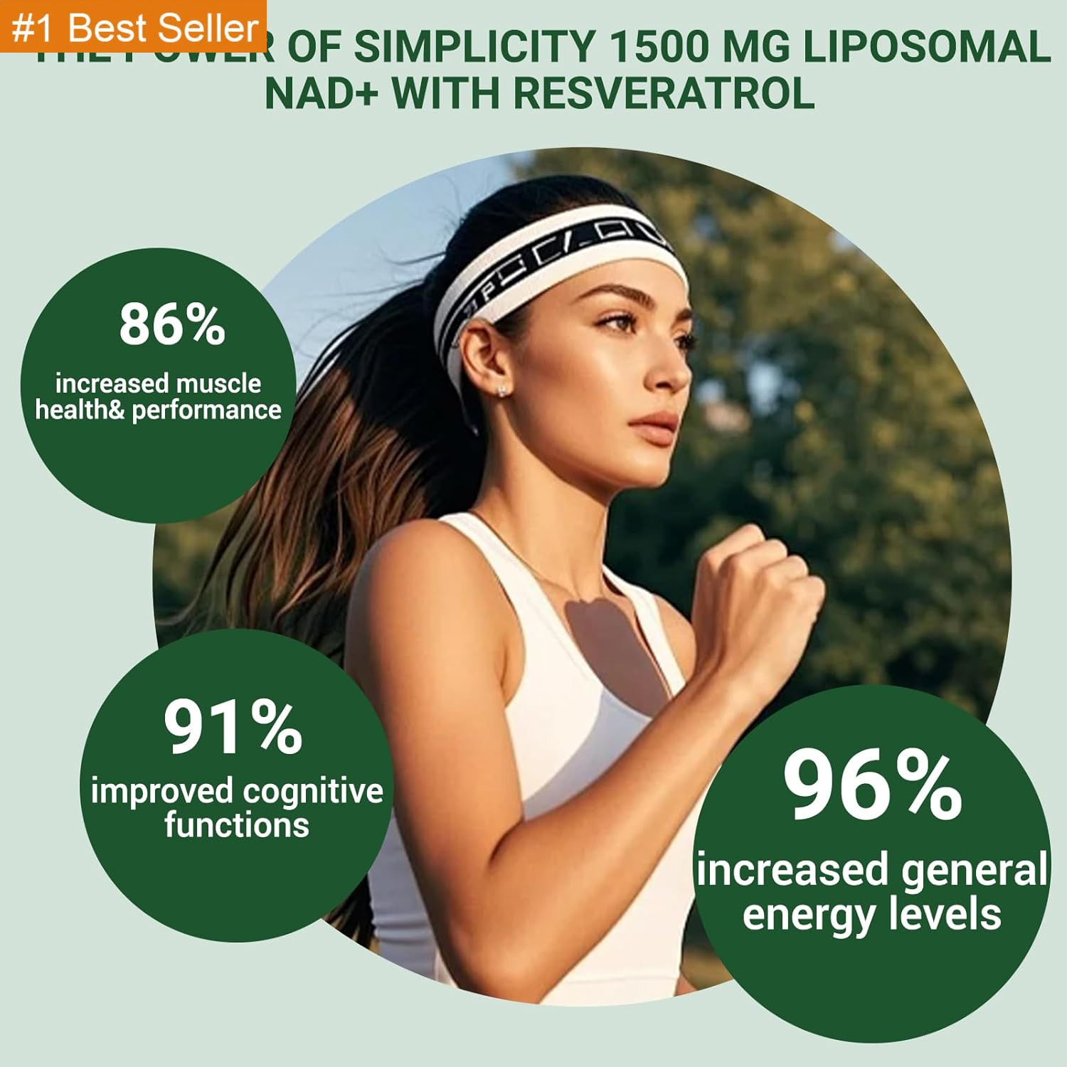 NAD+ Supplement, Liposomal NAD Nicotinamide Riboside Resveratrol 1500 Mg – Anti-