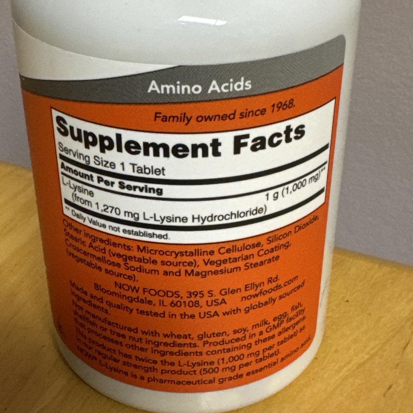 NOW Foods Double Strength L-Lysine 1,000 mg 100 Tabs