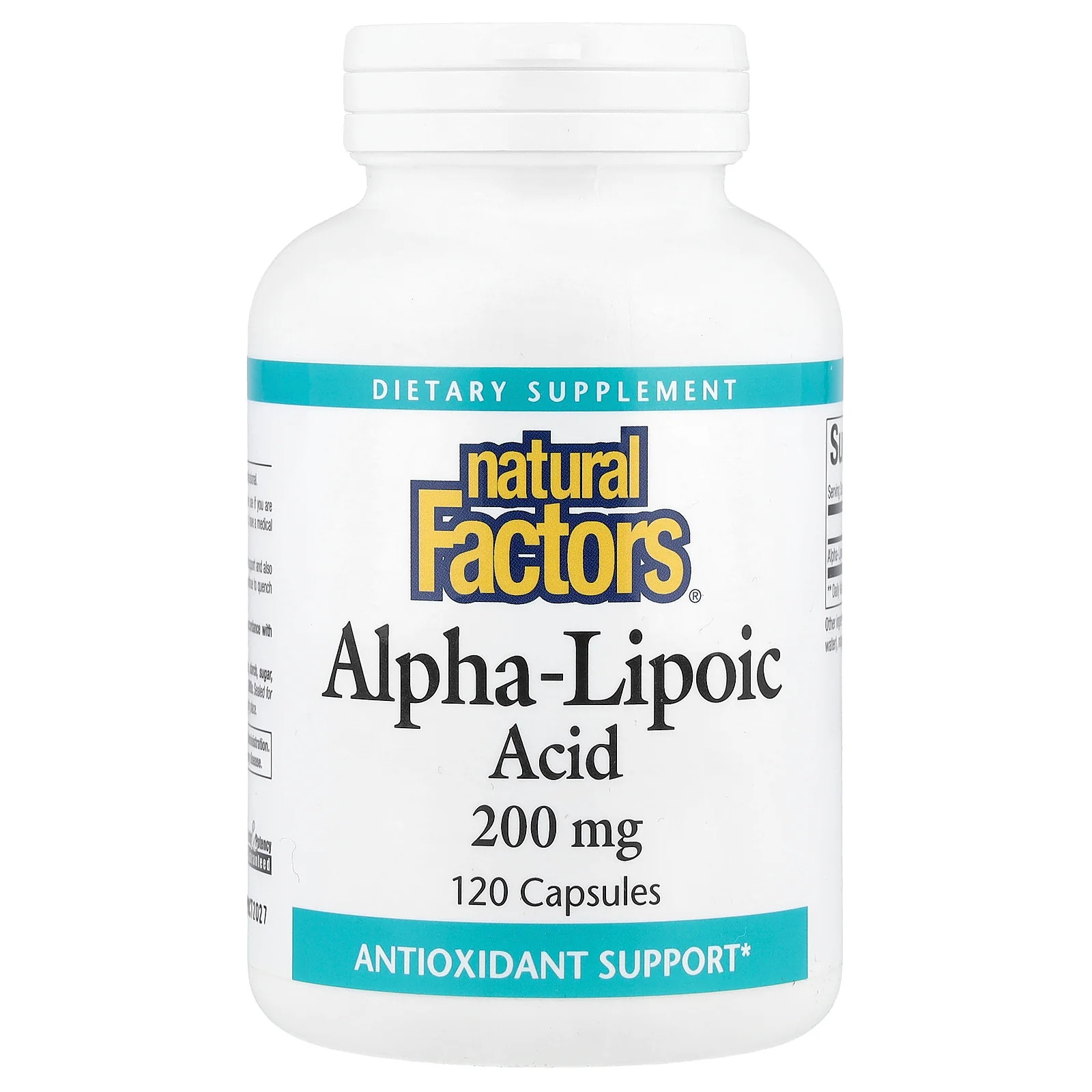 2 X Natural Factors, Alpha-Lipoic Acid, 200 mg, 120 Capsules