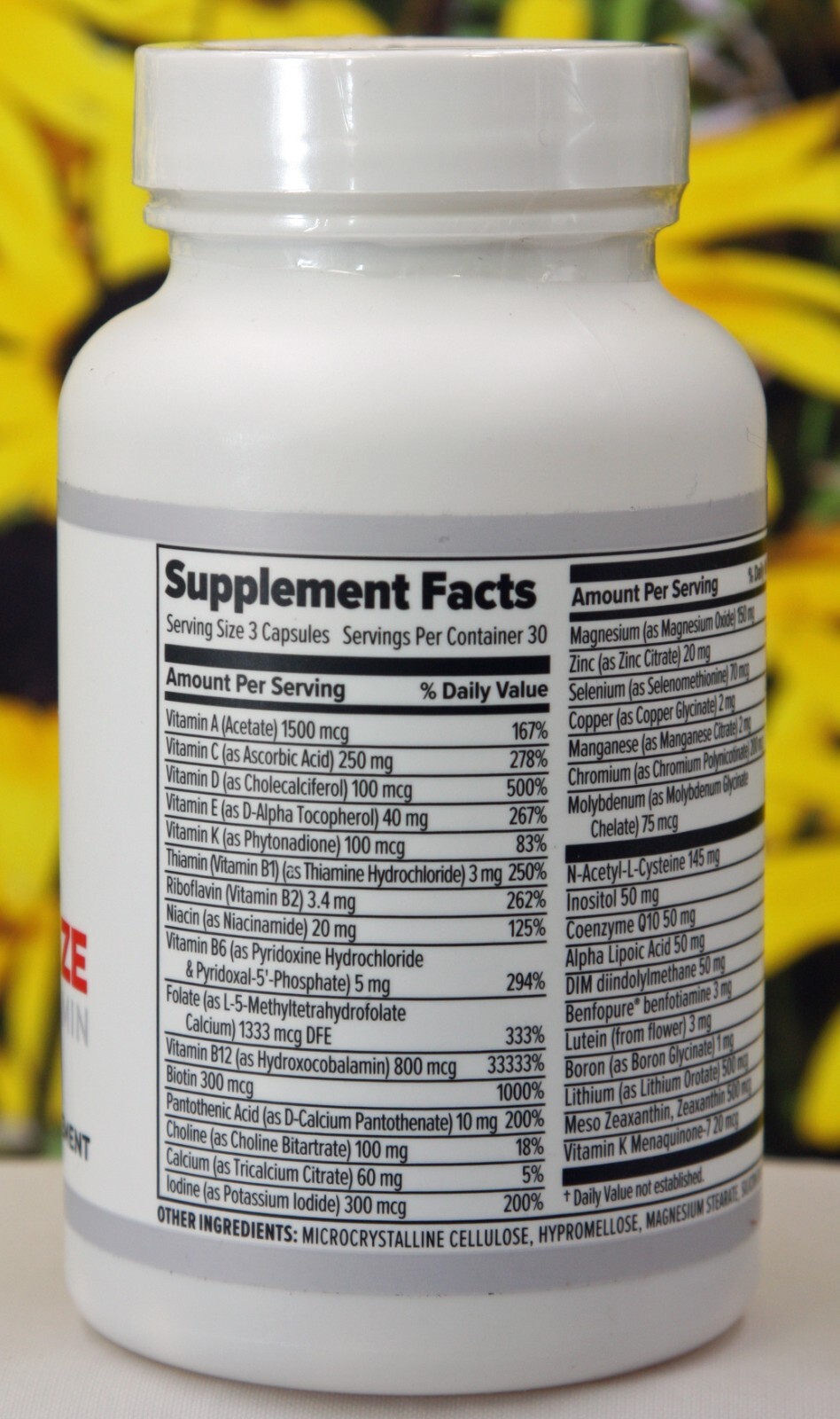 10X Health Optimize Methylated Multivitamin 90 Capsules, 06/26 Exp