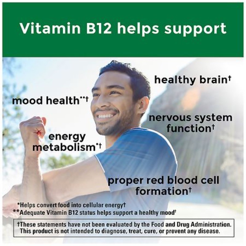 Vitamin B12 Sublingual 1000 mcg Sugar Free Fast Dissolve Tablets 50.0 ea