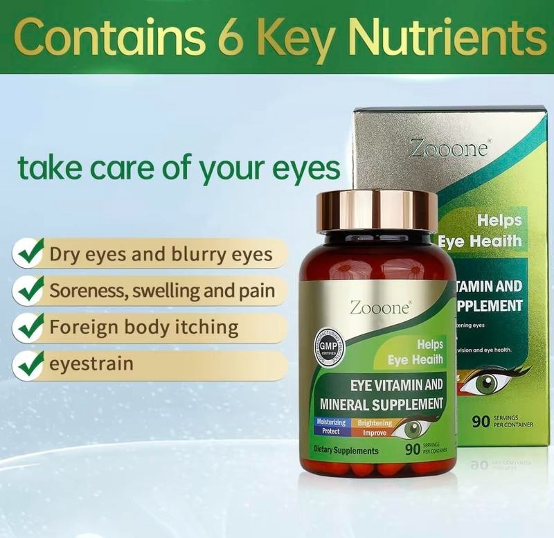 Lutein 180mg Zeaxanthin Tablets Eye Health Macular Vision Support 90 Count