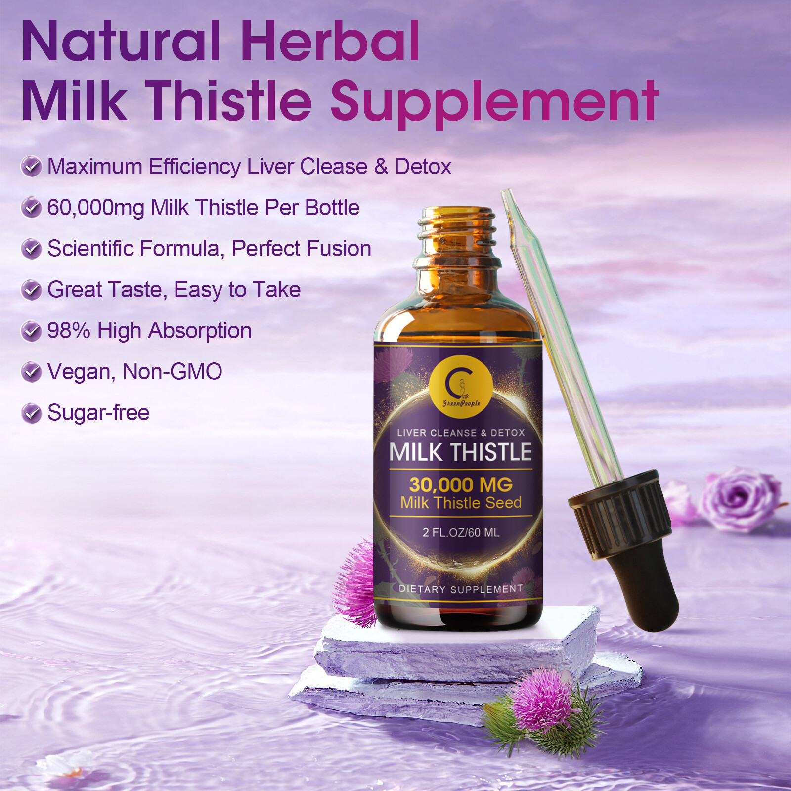 Liver Cleanse & Detox Drops Kidney Restore Support Detox Cleanse Drops