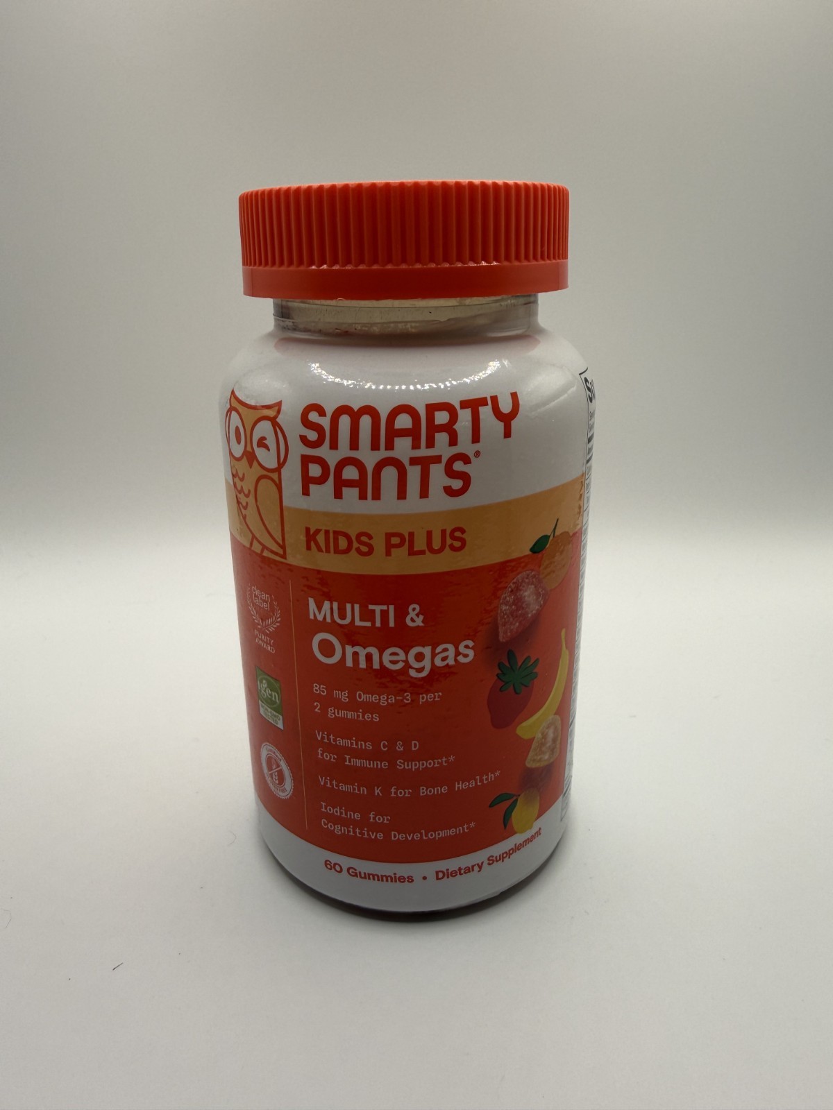 Smarty Pants Kids Plus, Multi & Omegas Dietary Supplement 60 Gummies – Brand New