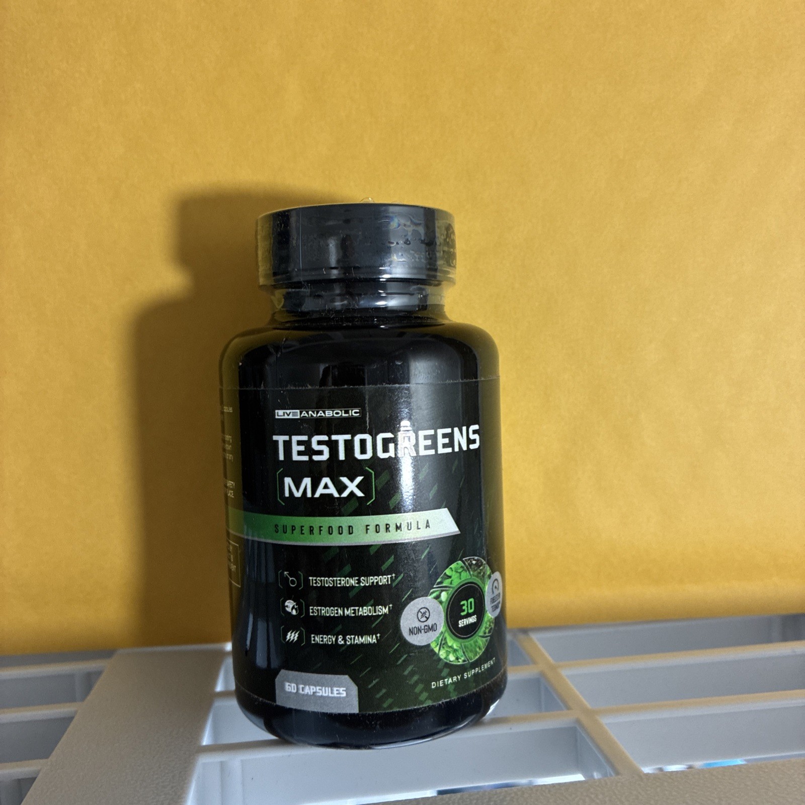 Daily Men’s Greens SupplementTestoGreens Max Capsules for Enhanced Vitality New