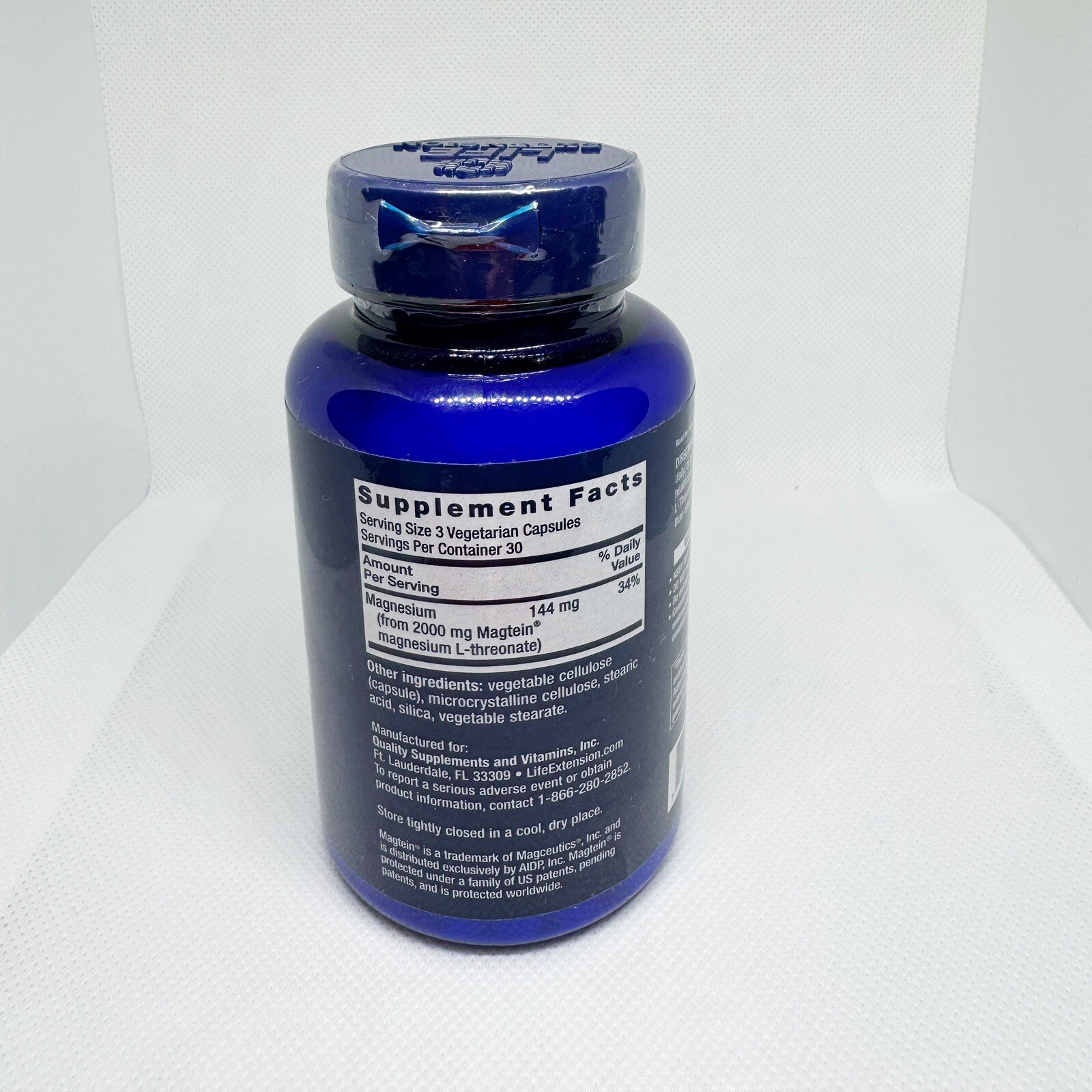LIFE EXTENSION NEURO MAG MAGNESIUM L THREONATE FROM 2000 MG MAGTEIN 90CAPS NEW