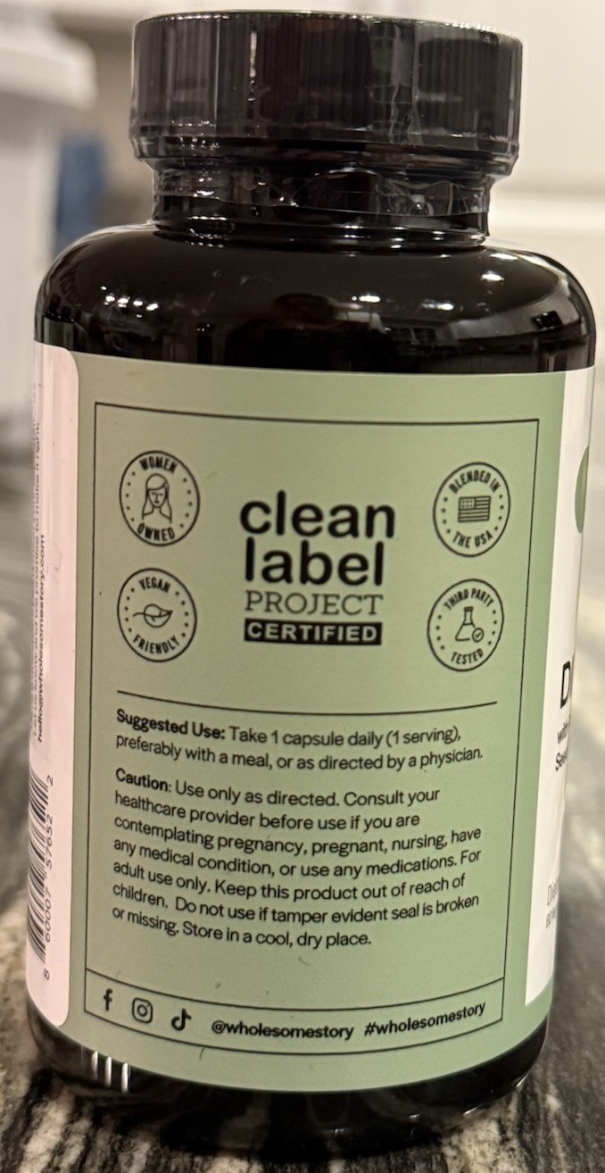 Wholesome Story DIM Supplement Estrogen Hormone Balance Pomegranate Pepper