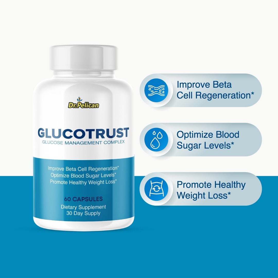 Glucotrust- Blood Support- 10 Bottles- 600 Capsules
