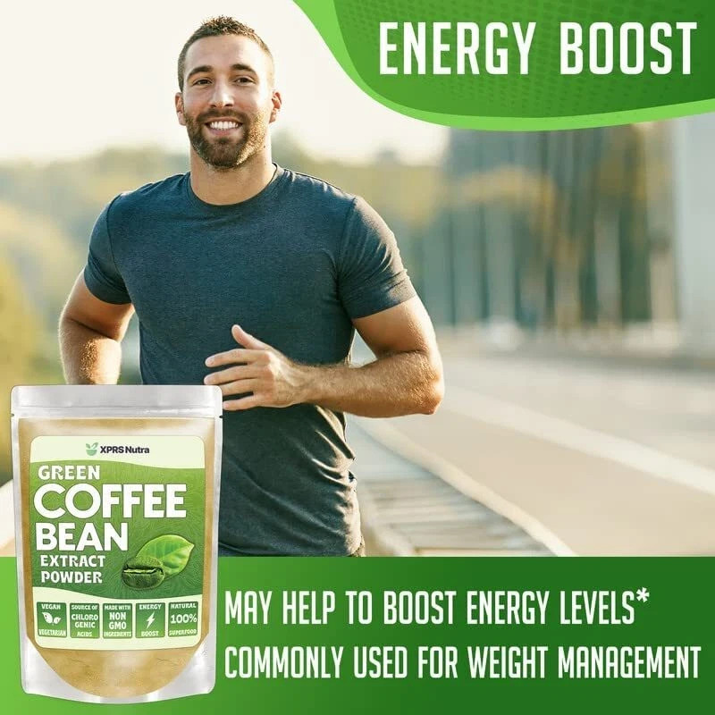 GREEN COFFEE BEAN EXTRACT POWDER Clean Energy Weight Management Chloregenic Acid
