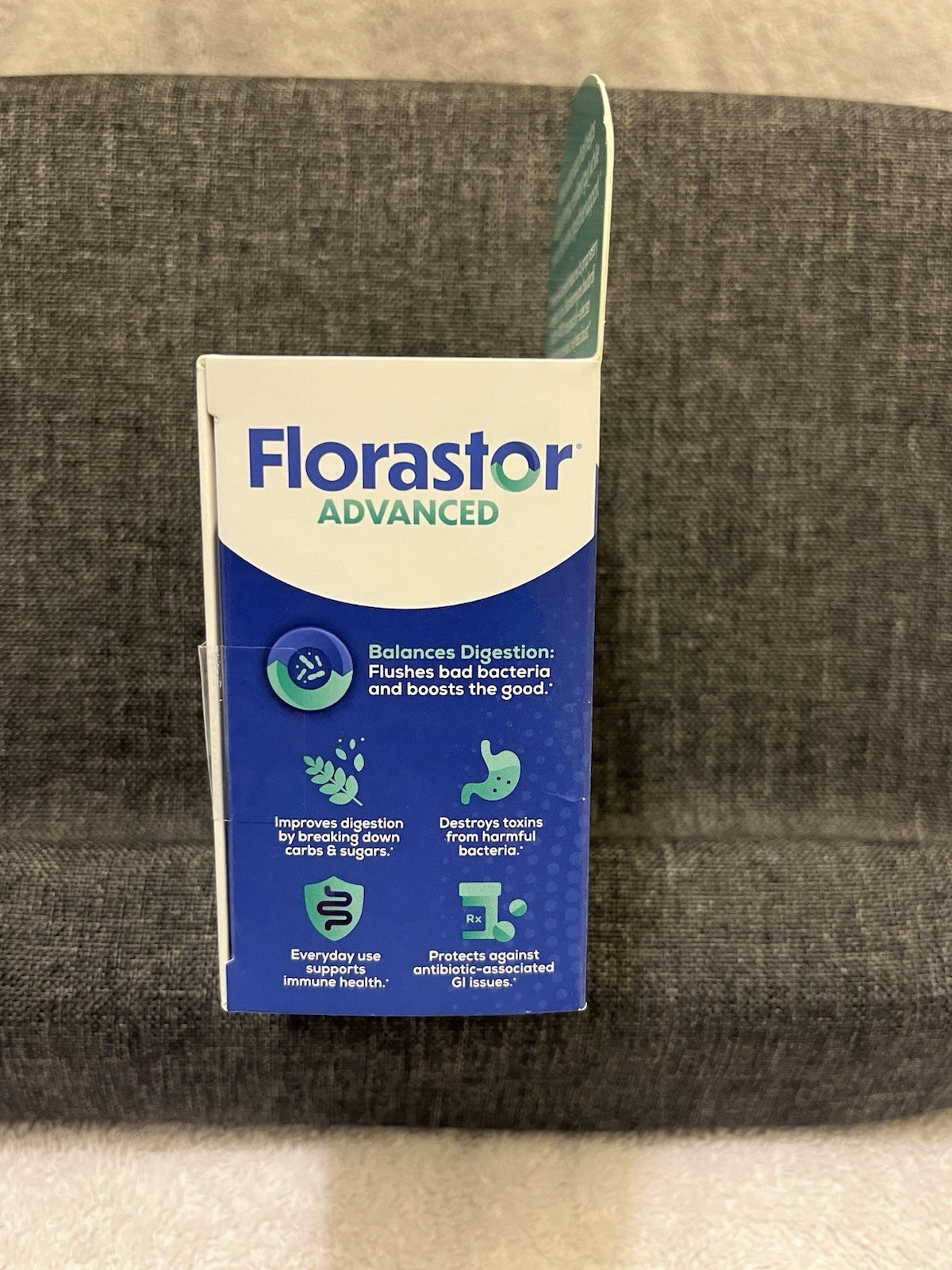 Florastor Advanced Probiotic and Prebiotic Supplement, 30 Capsules NIB