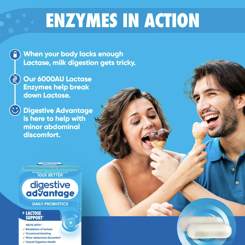 Digestive Advantage Lactose Defense Capsules 96ct Digestive Immune Support