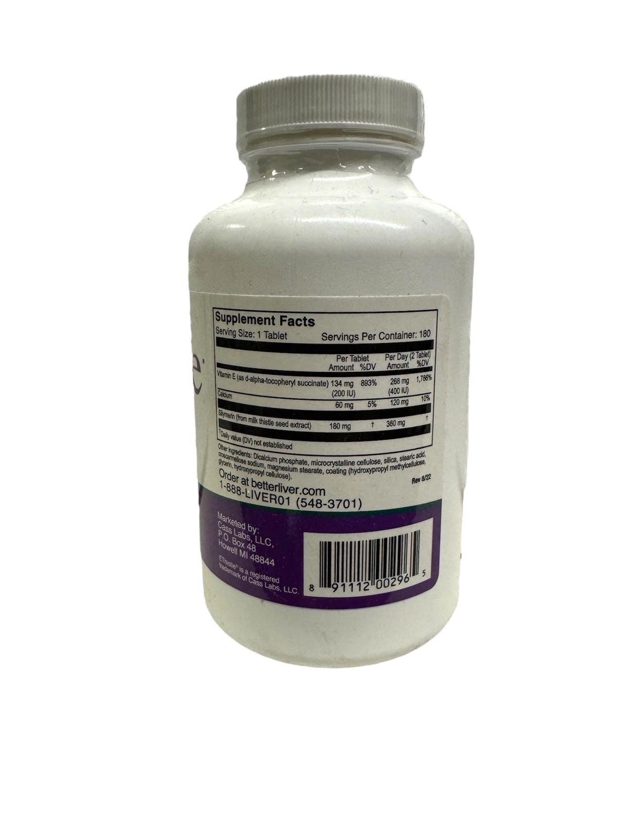 Liver Wellness Dietary Supplement, Milk Thistle & Vitamin E Liver Health( 2 Pack