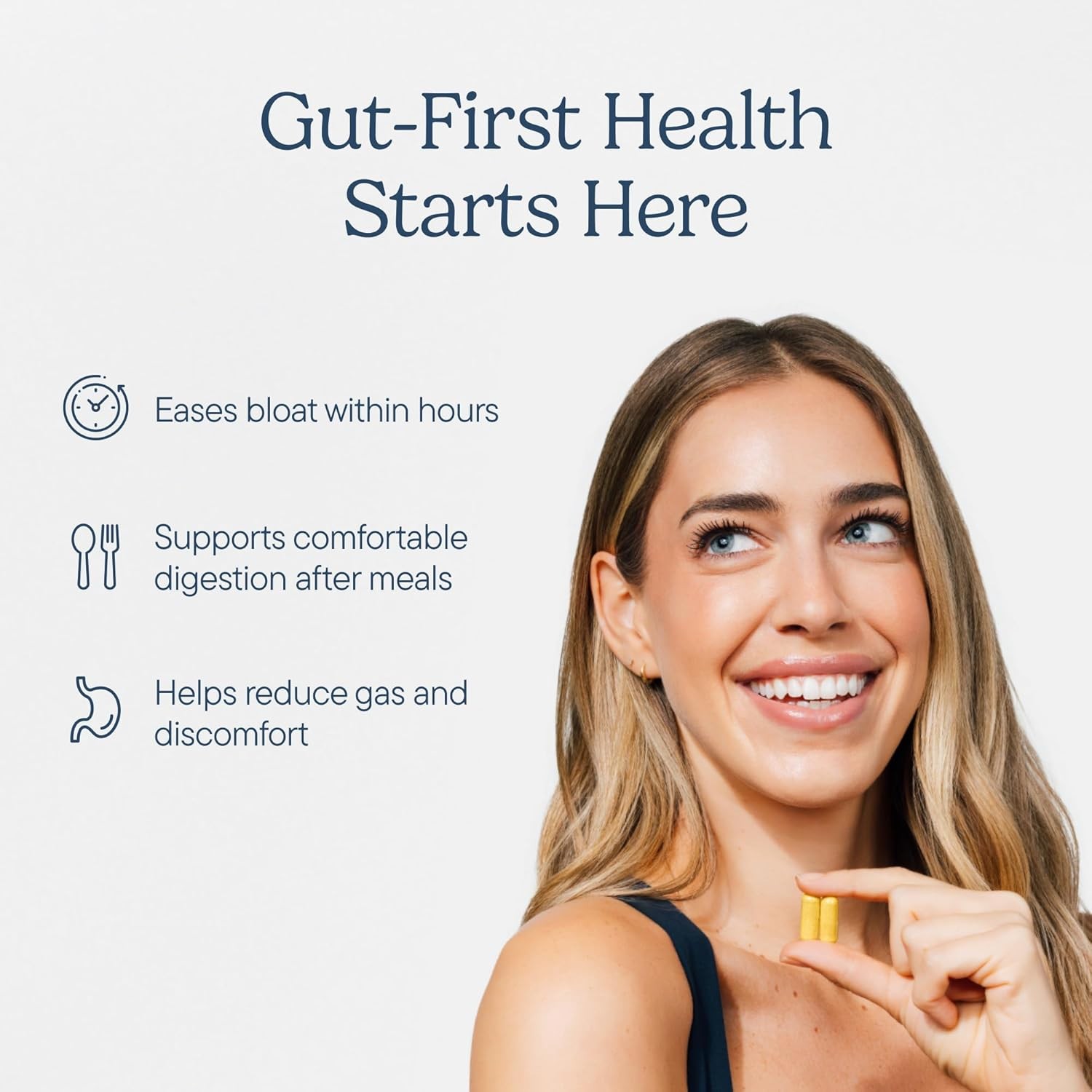 No Bloat Digestive Enzymes for Gut Health, Gas & Bloating Relief – Multi Enzymes